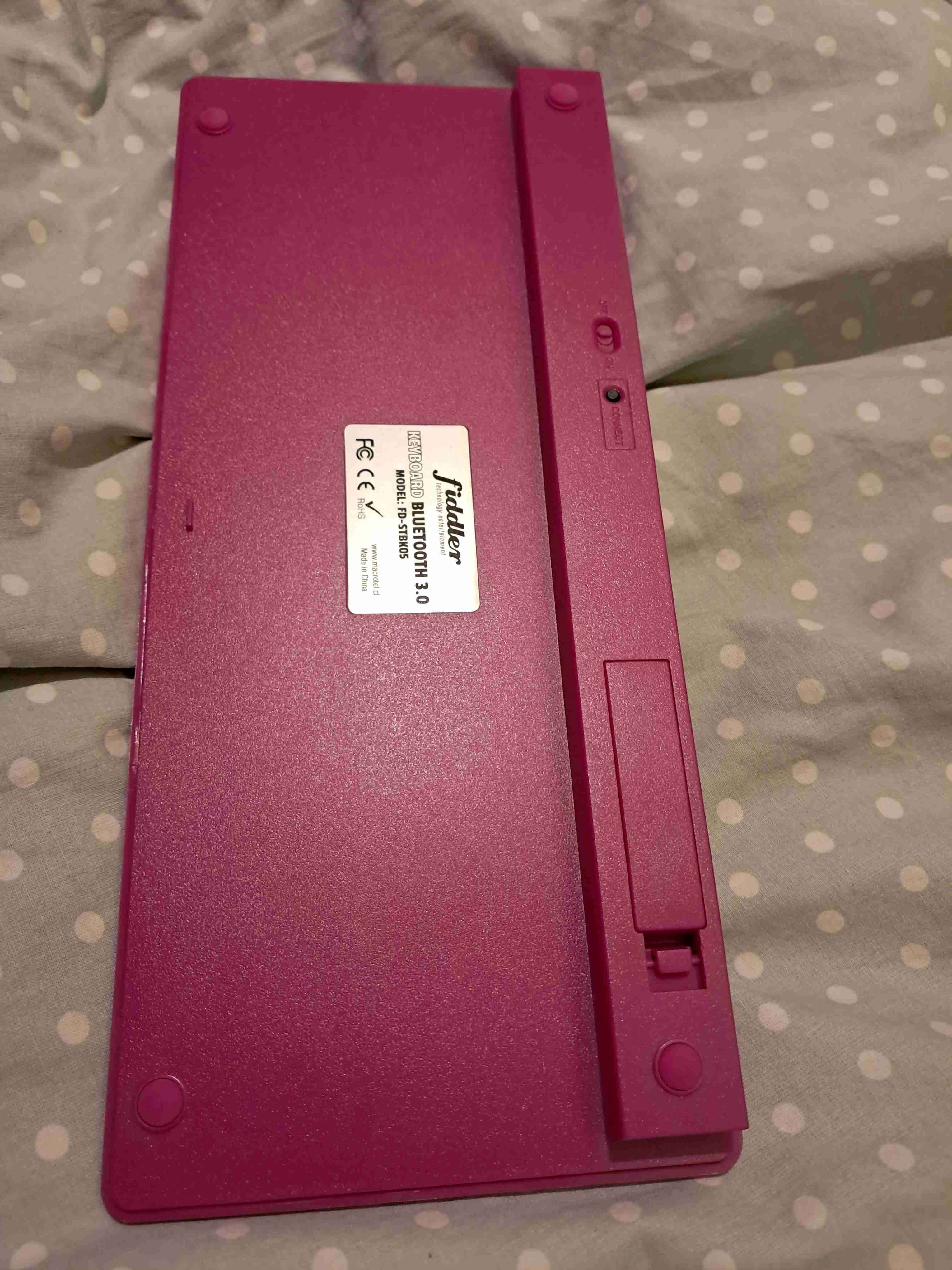 Teclado inalámbrico Fuchsia Rosado - miniatura 2