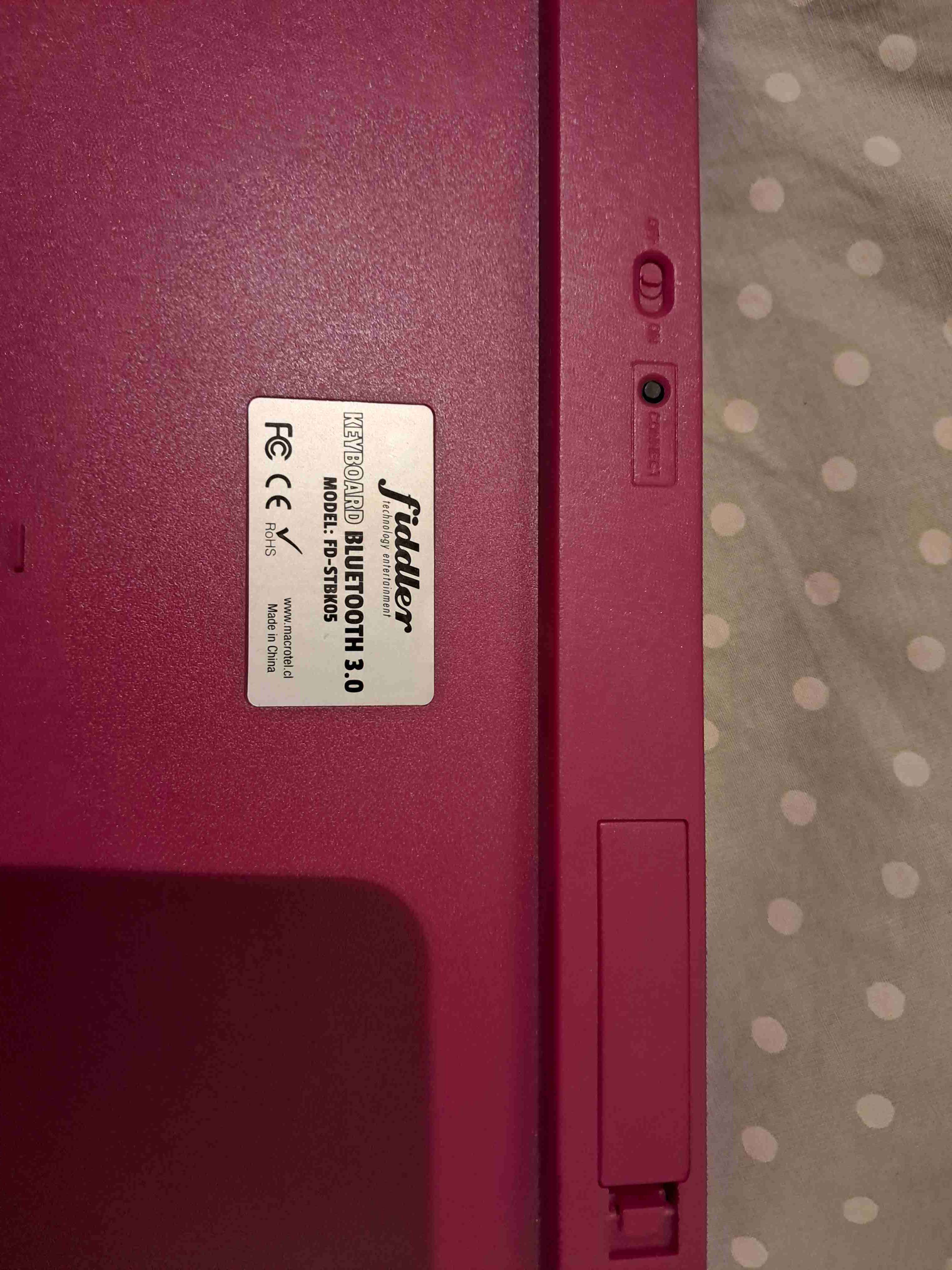 Teclado inalámbrico Fuchsia Rosado - miniatura 3