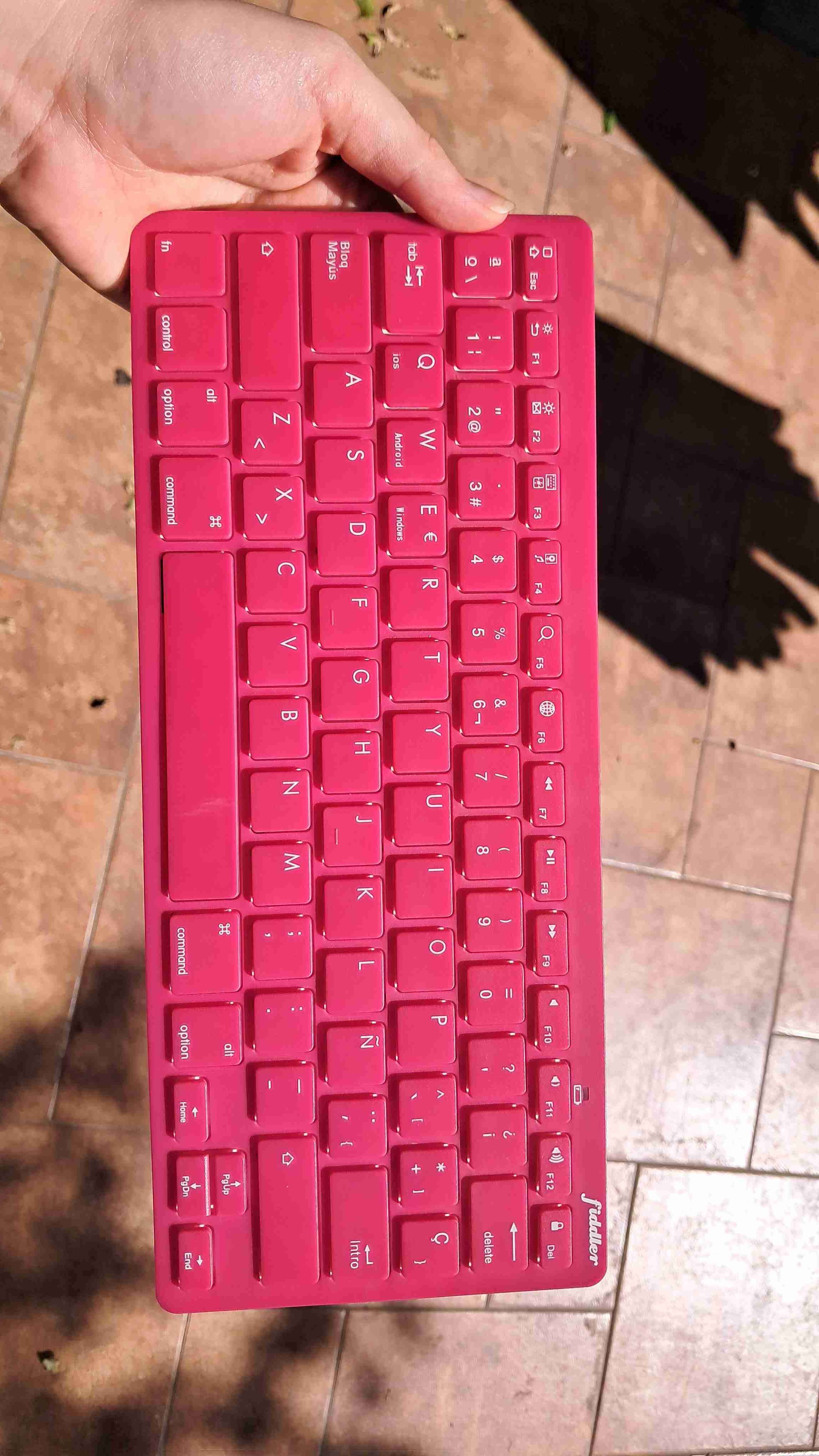 Teclado inalámbrico Fuchsia Rosado - miniatura 4