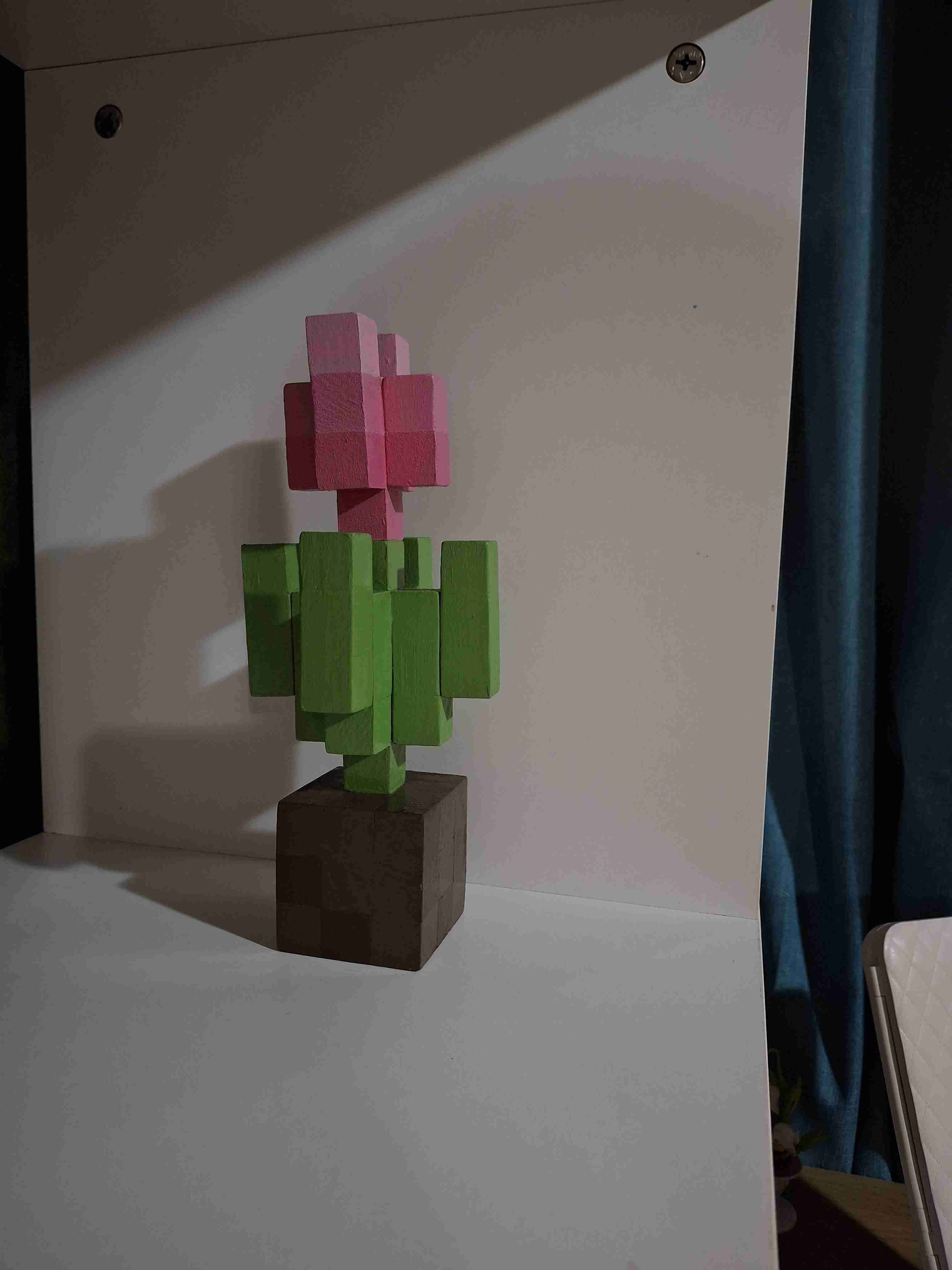 Tulipán de madera Minecraft - miniatura 2