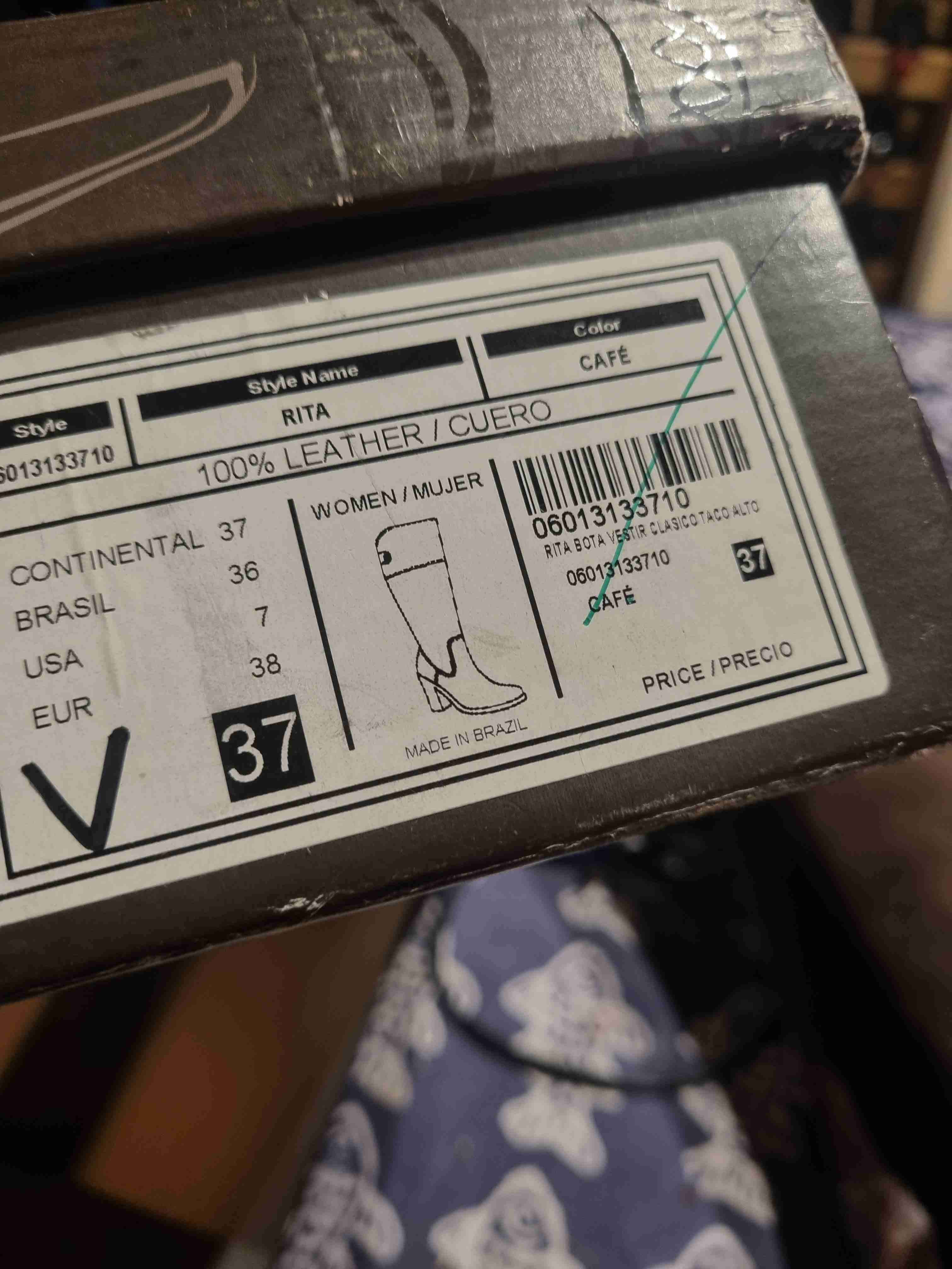 Botas de cuero marrón oscuro - miniatura 3