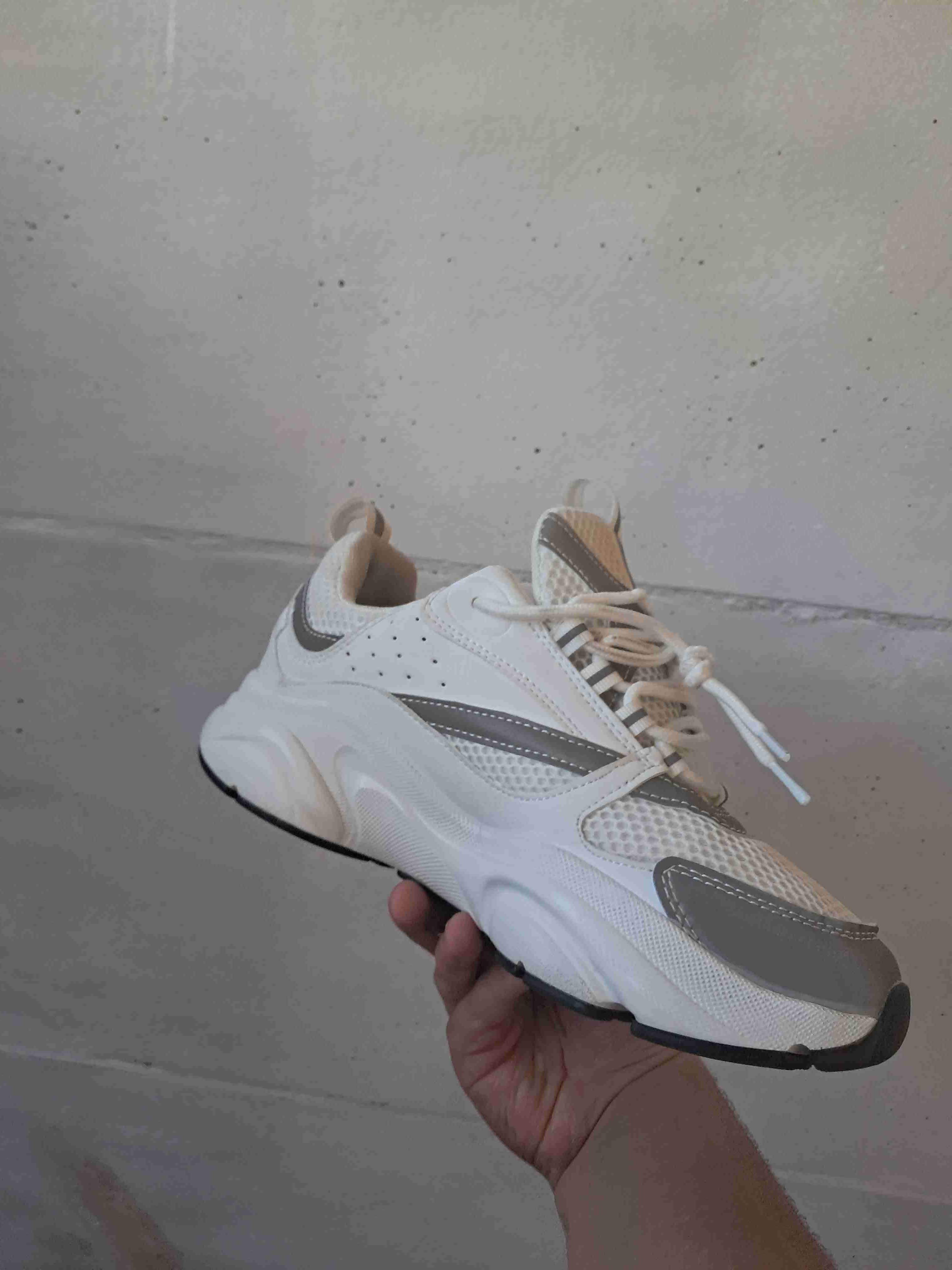 Zapatillas blancas estilo dior b22 - miniatura 5