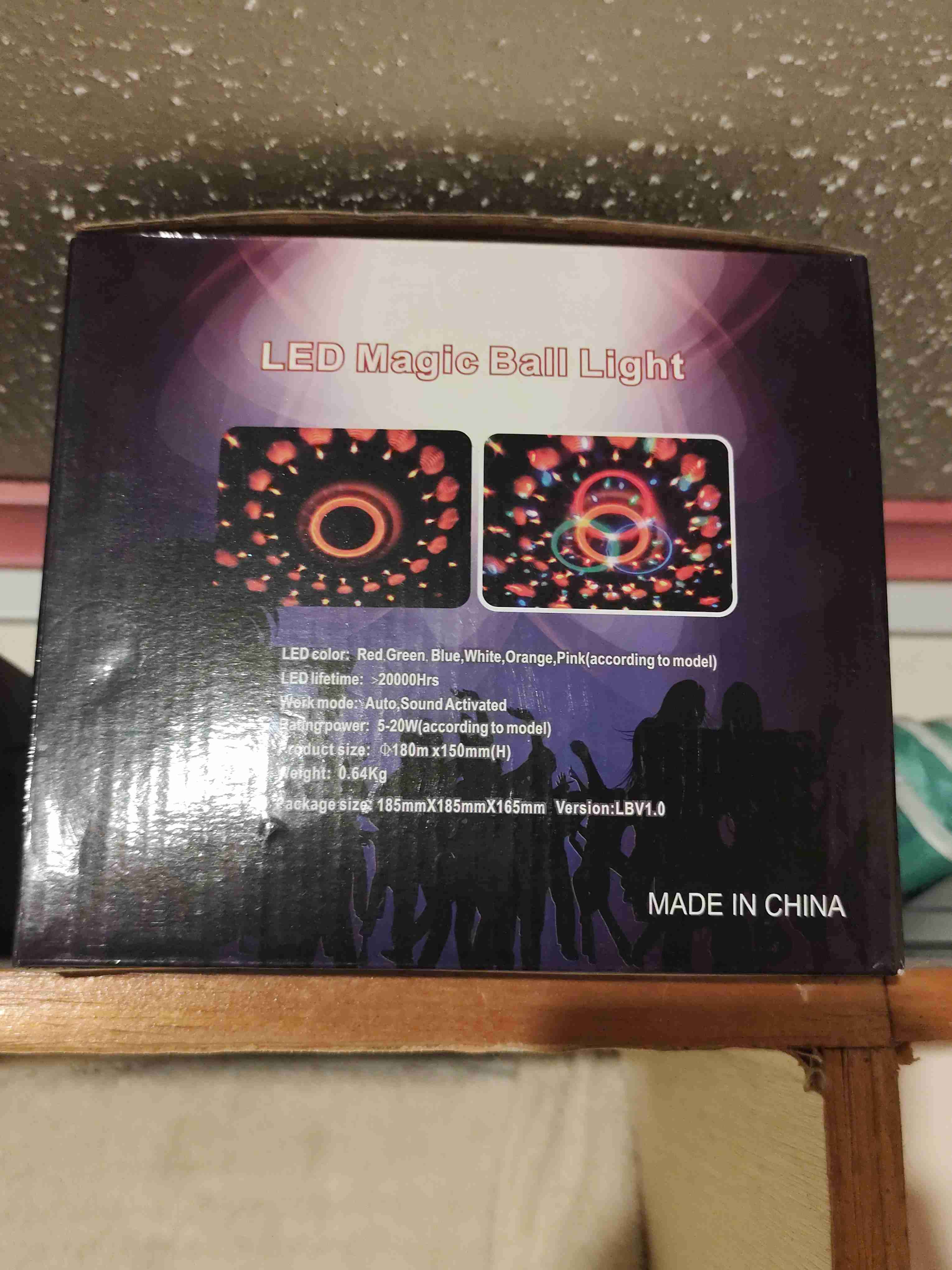 Parlante Luz LED Magic Ball para fiesta - miniatura 2