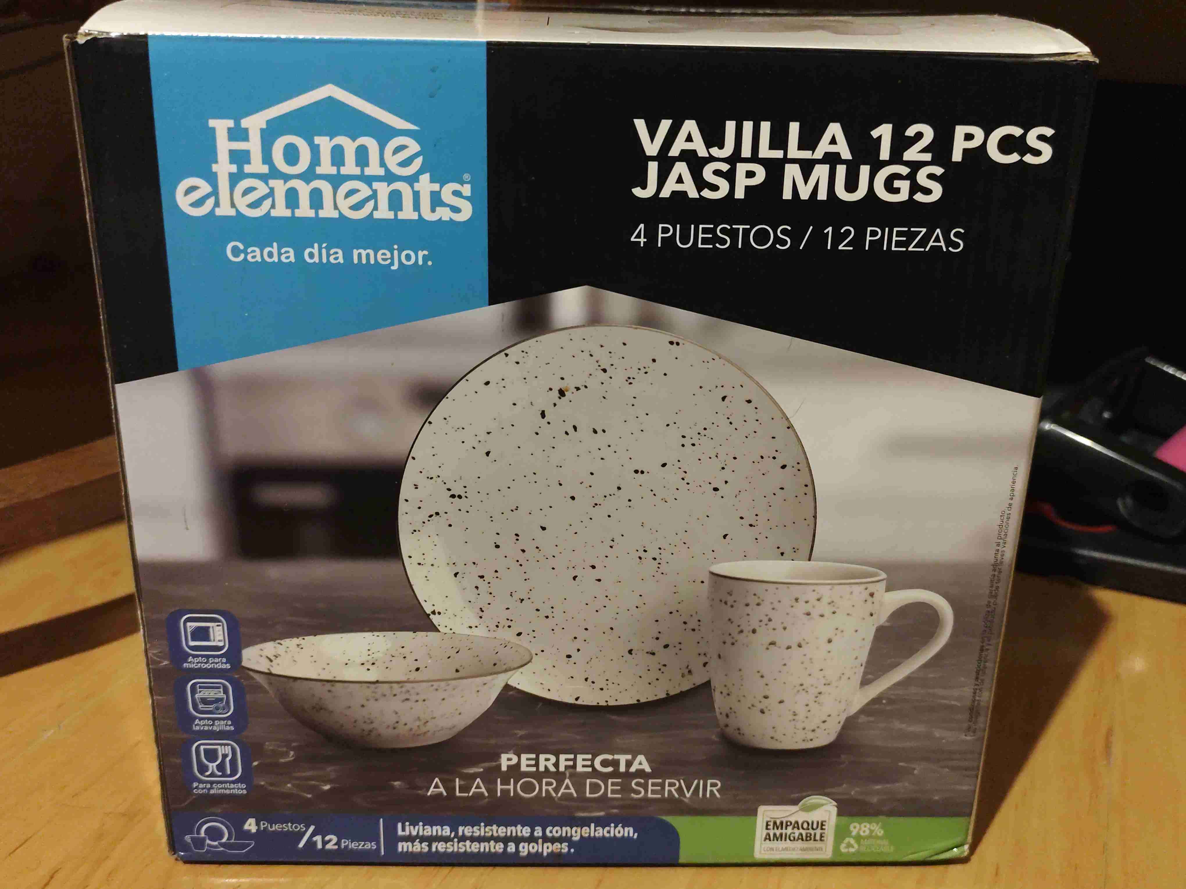 Vajilla 12 piezas Home Elements - miniatura 1