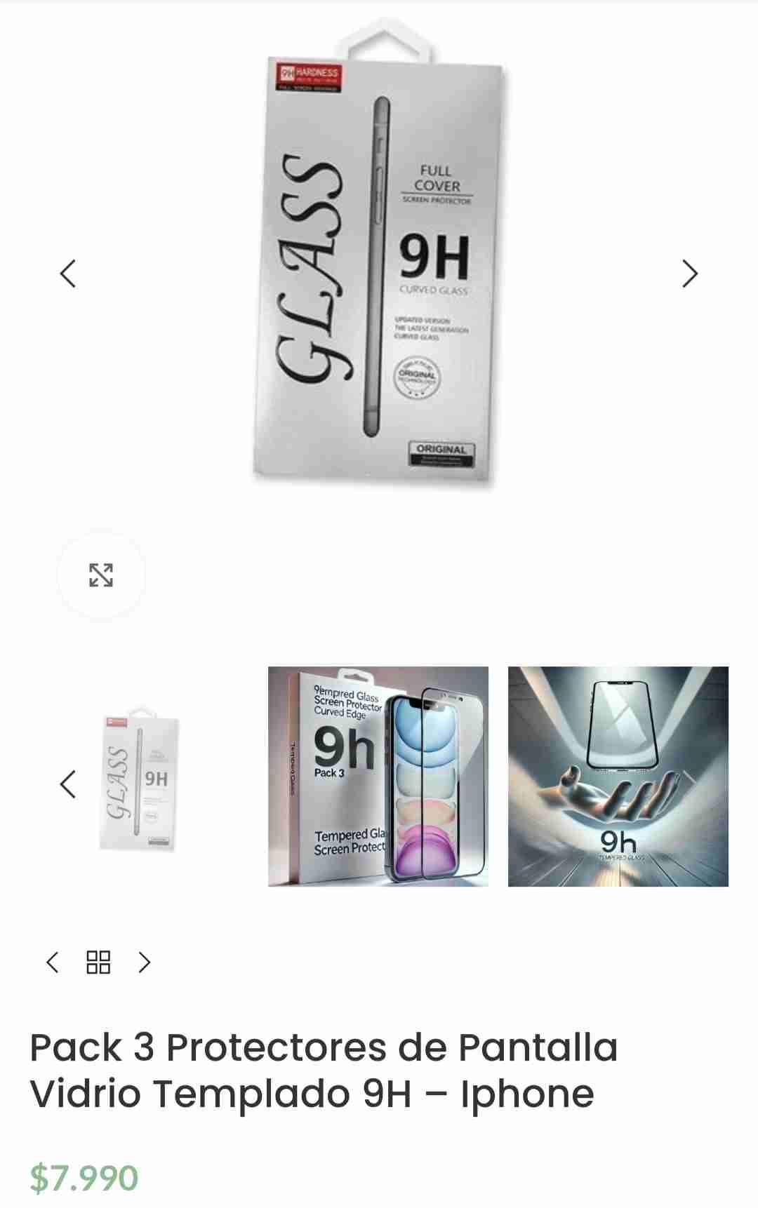 Pack 3 protectores de pantalla 9H - miniatura 1