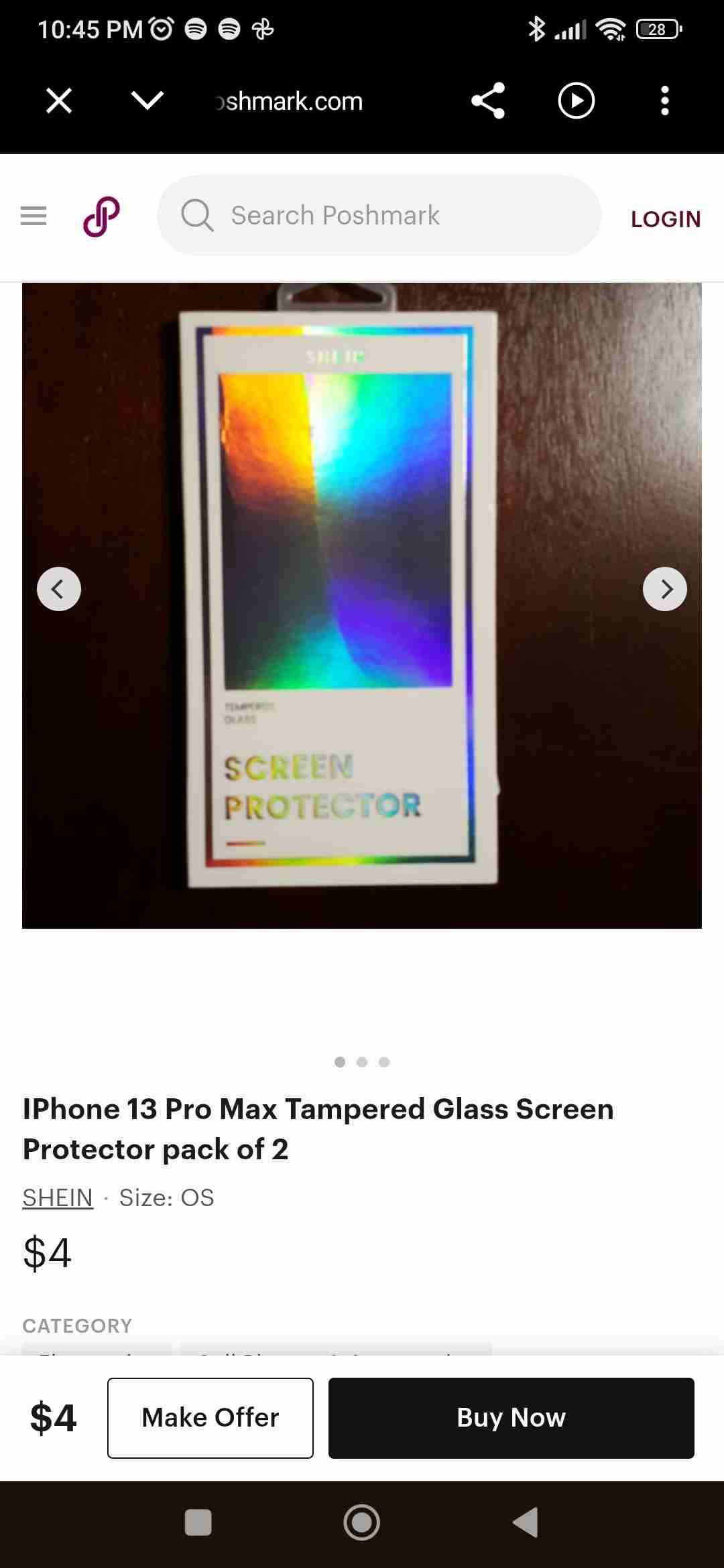 Protector de pantalla iPhone 13 Pro Max - miniatura 1