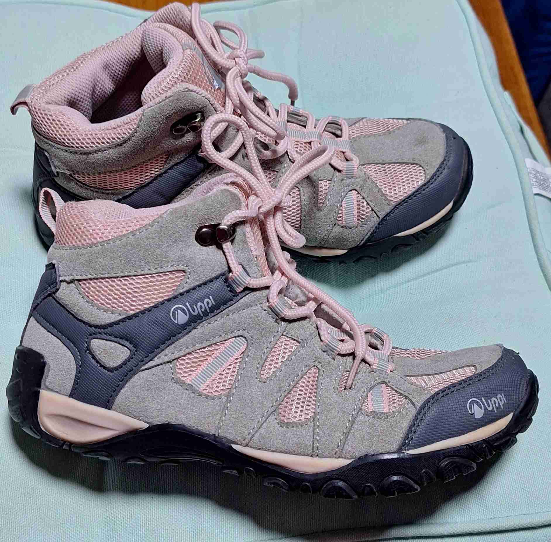 Zapatillas trekking gris y rosa - miniatura 1