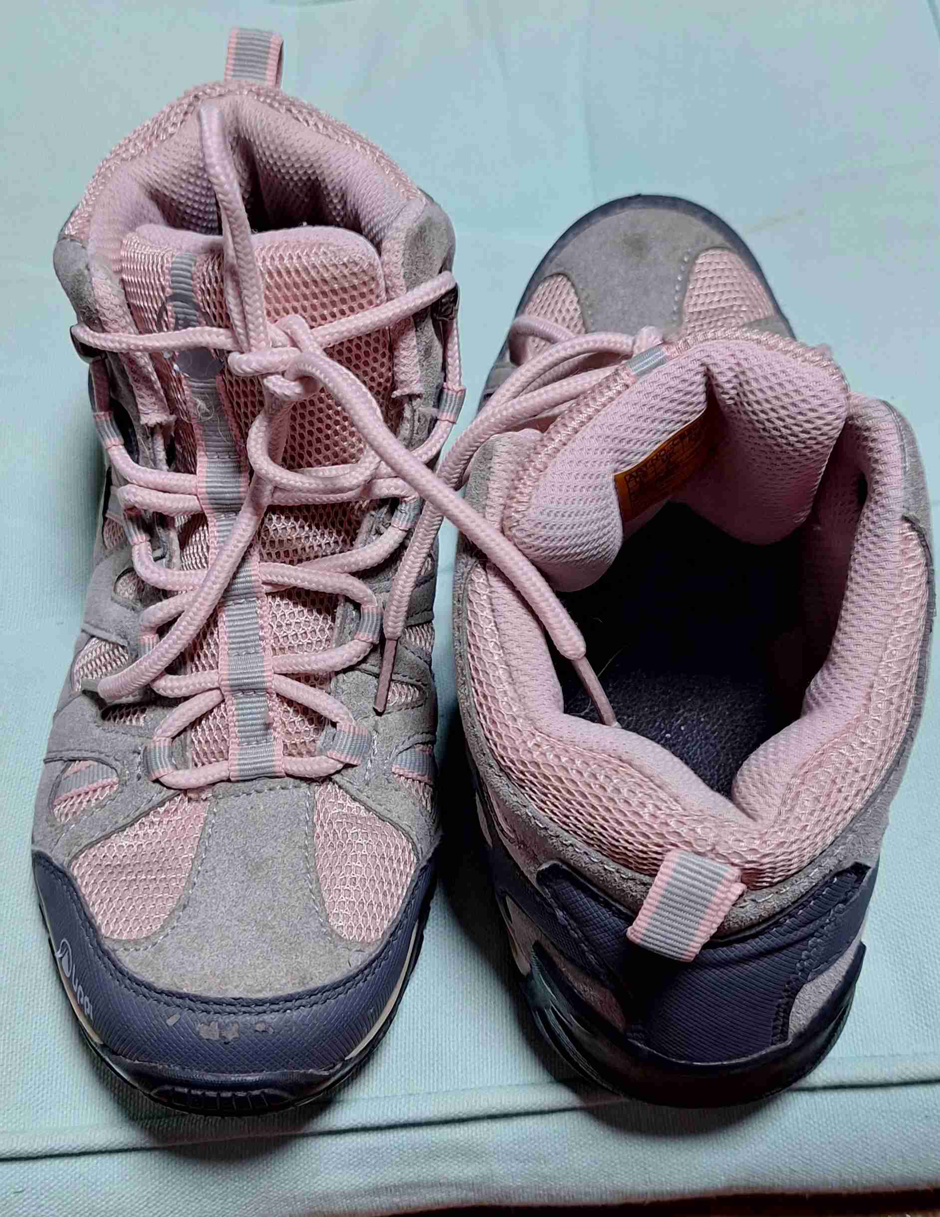 Zapatillas trekking gris y rosa - miniatura 2