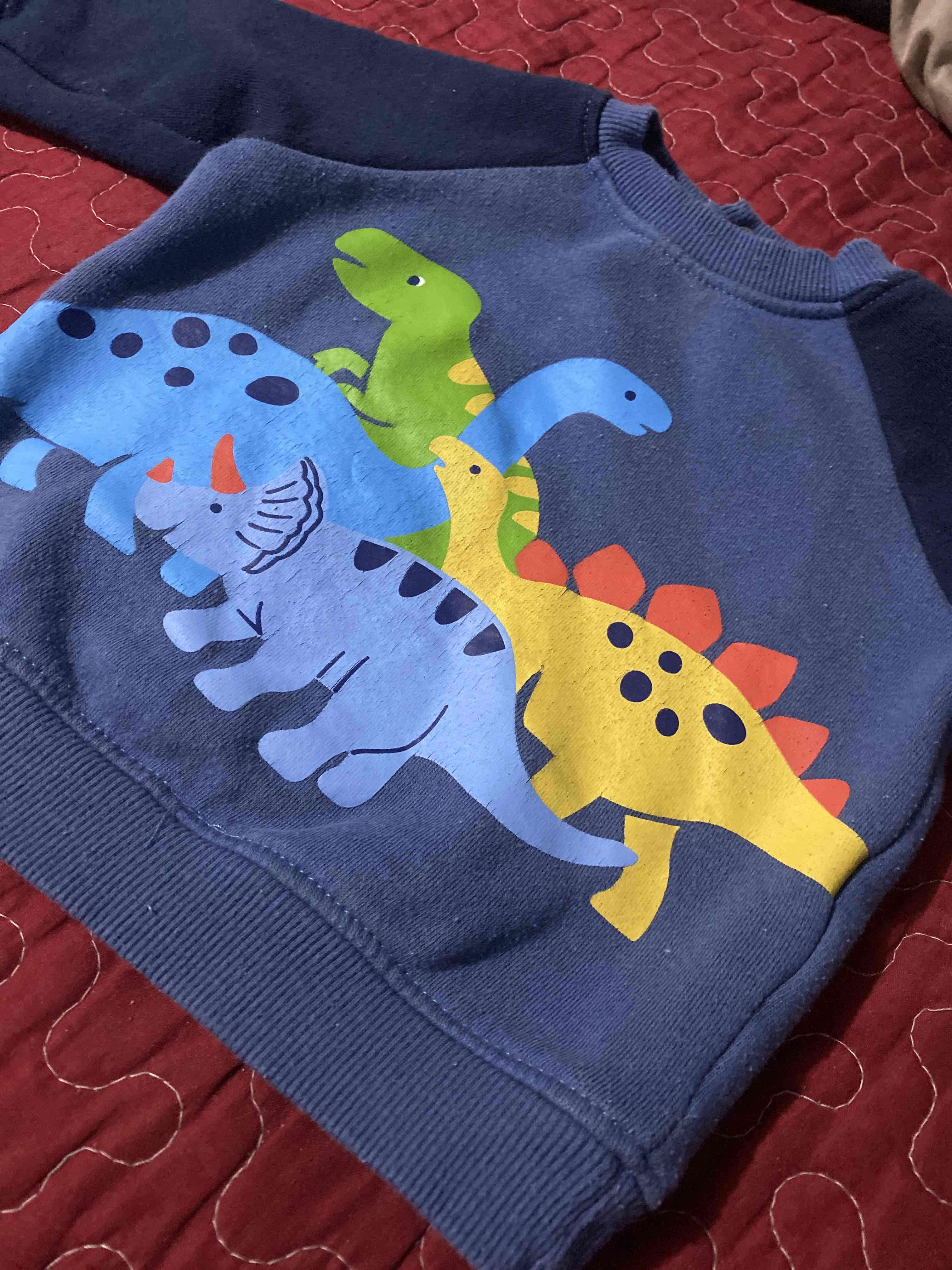 Suéter infantil con dinosaurios - miniatura 1