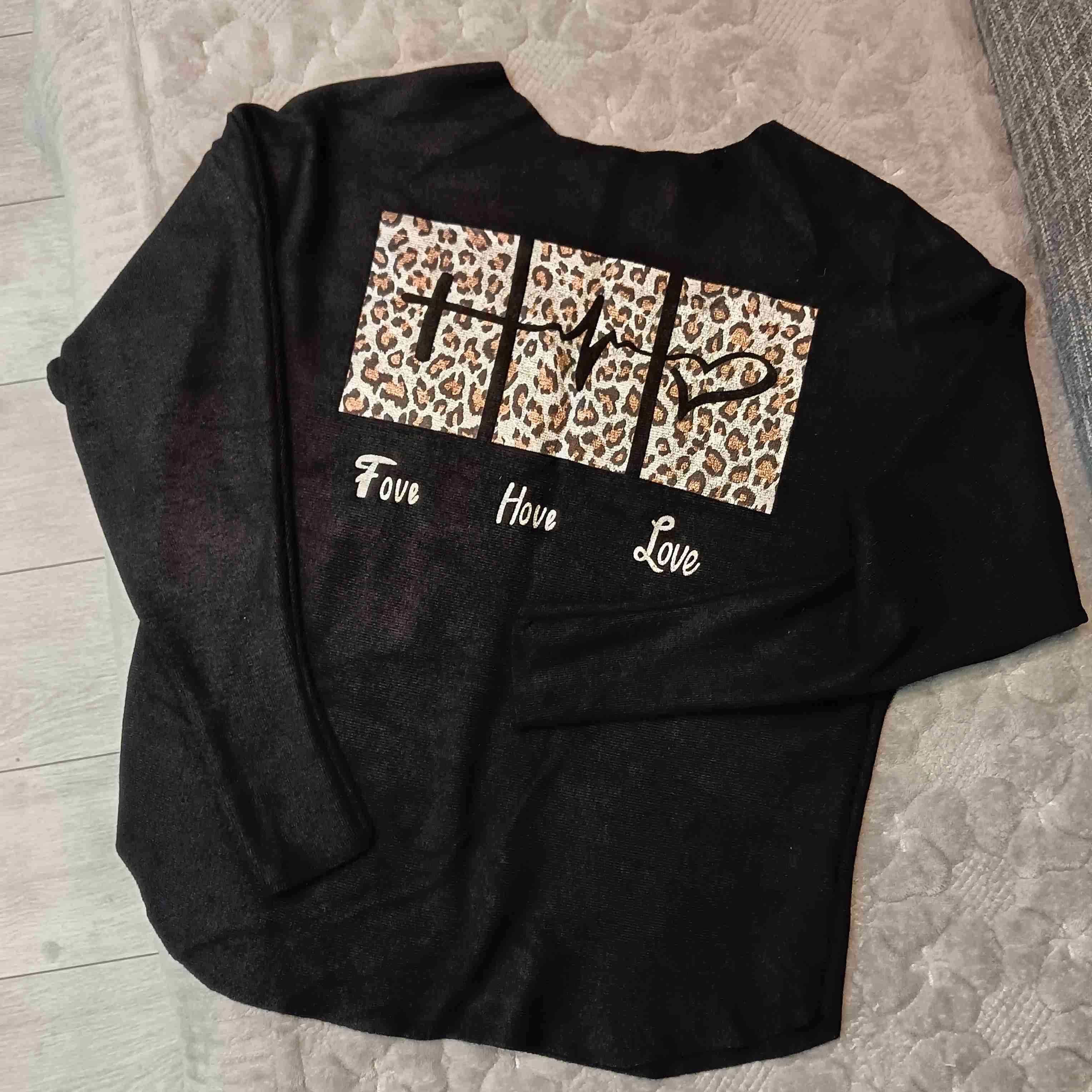 Chaleco negro animal print talla M/L - miniatura 1