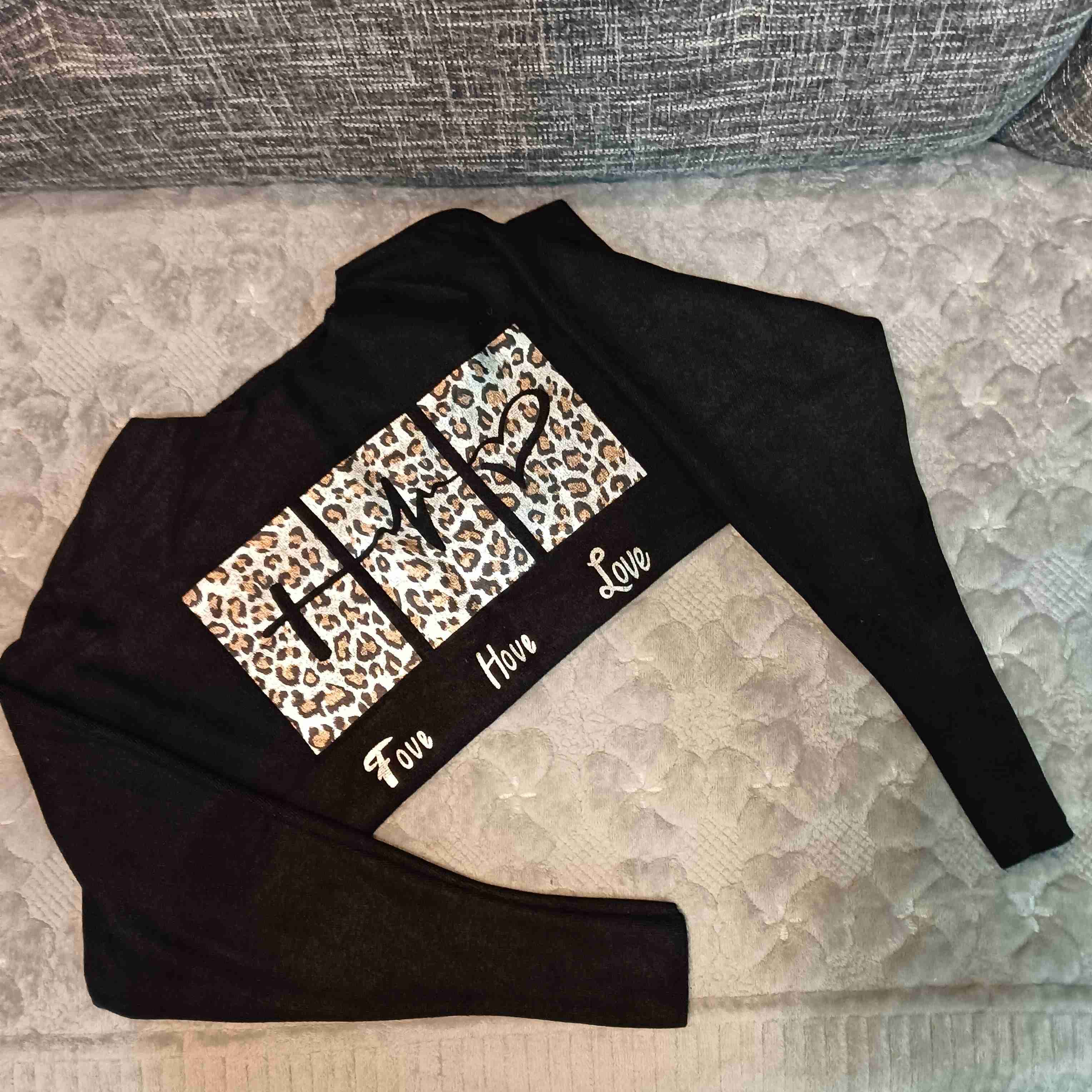 Chaleco negro animal print talla M/L - miniatura 3