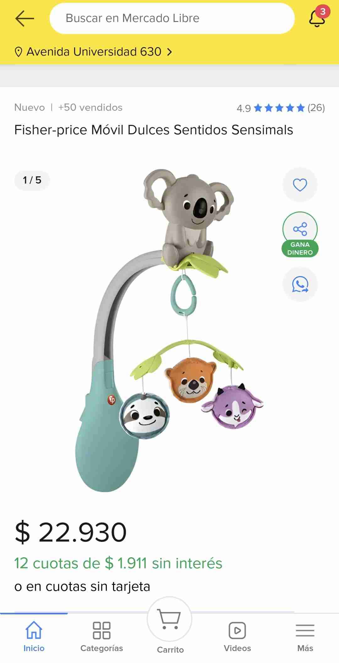 Móvil musical para cuna - miniatura 3