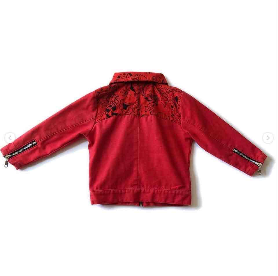 Chaqueta roja infantil con cierre - miniatura 2