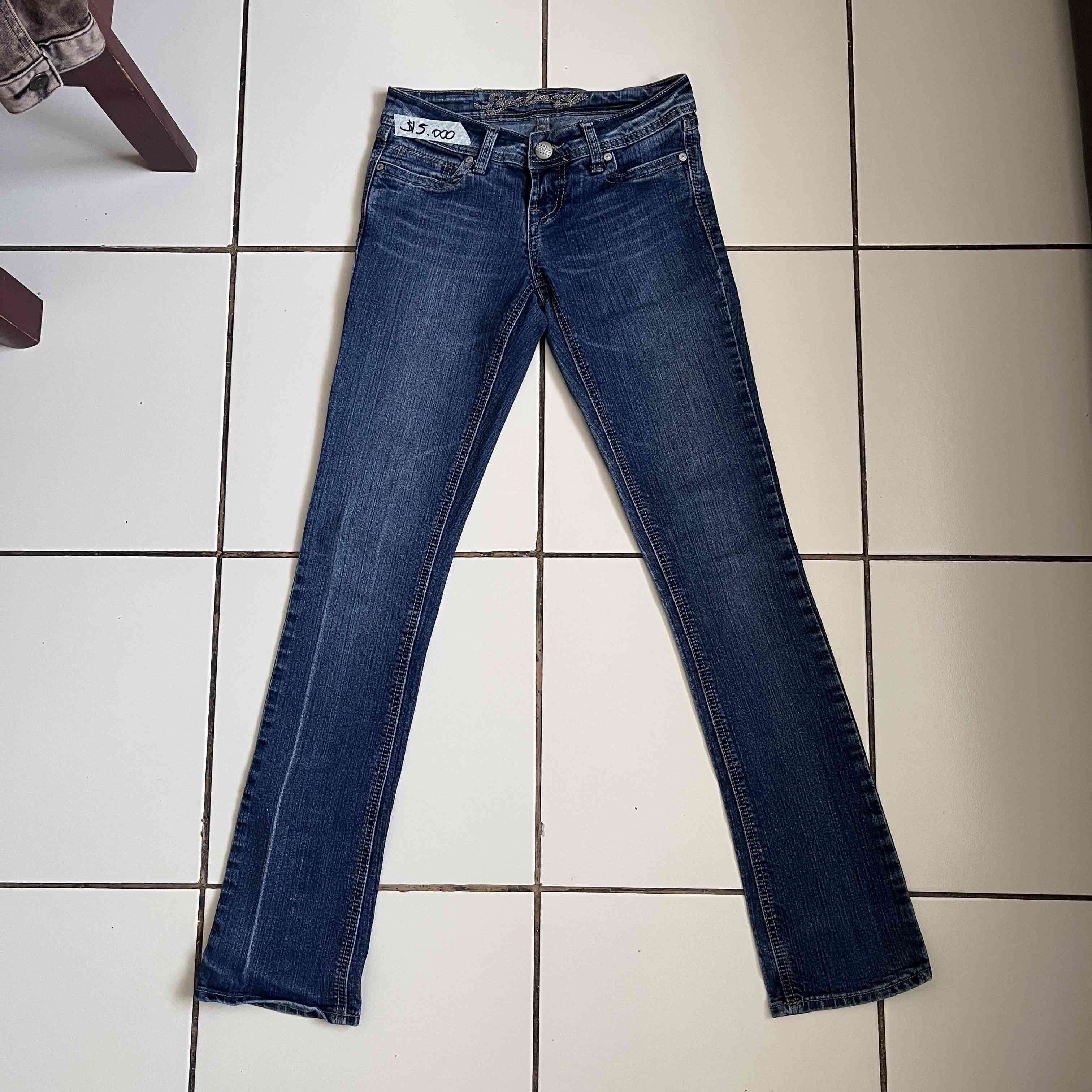 Jeans azul oscuro ajustado - miniatura 1