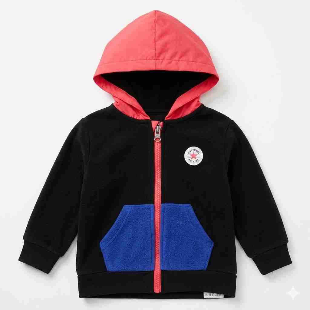 Polerón niño multicolor con capucha - miniatura 1