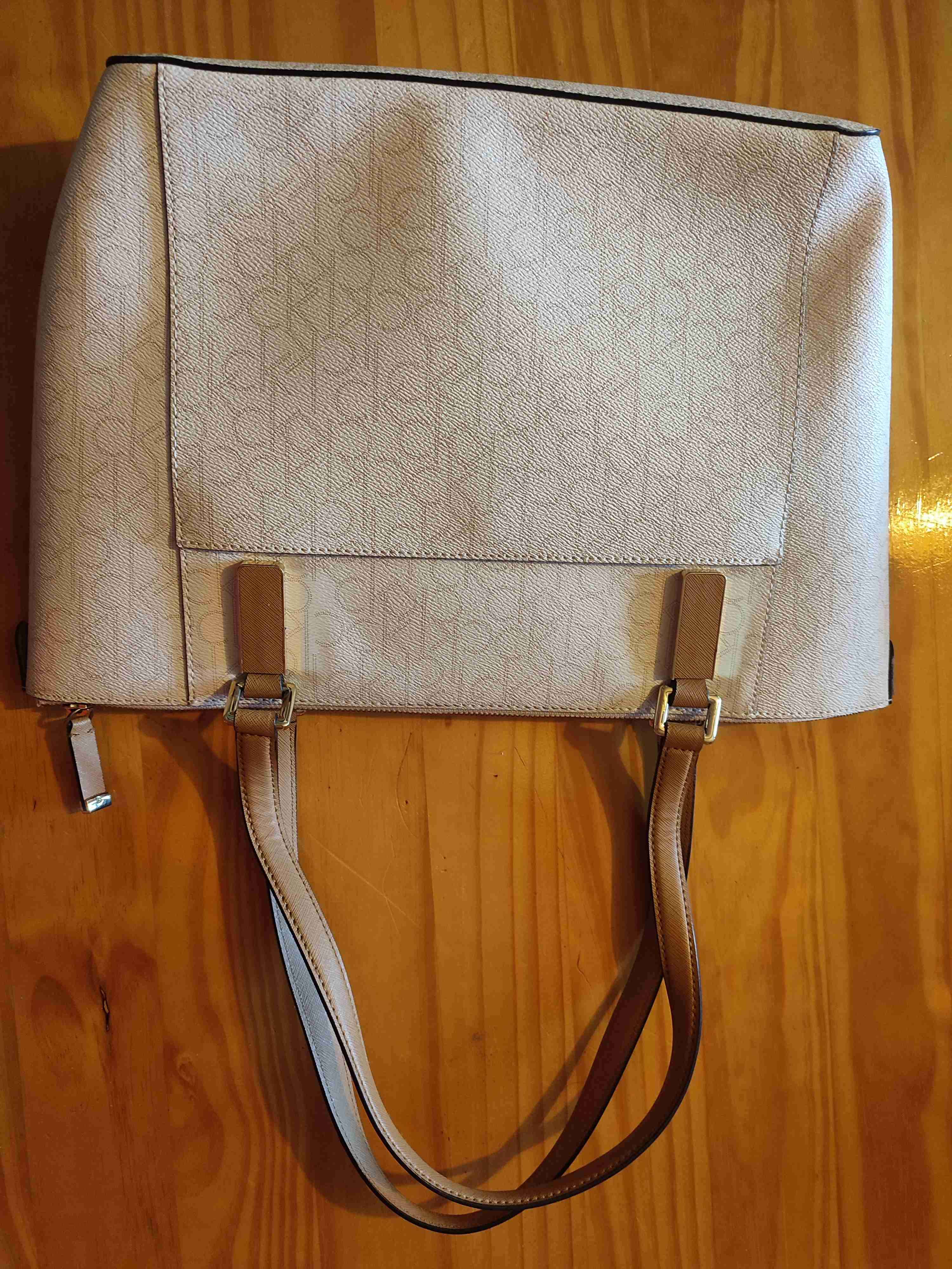 Cartera beige Calvin Klein - miniatura 1