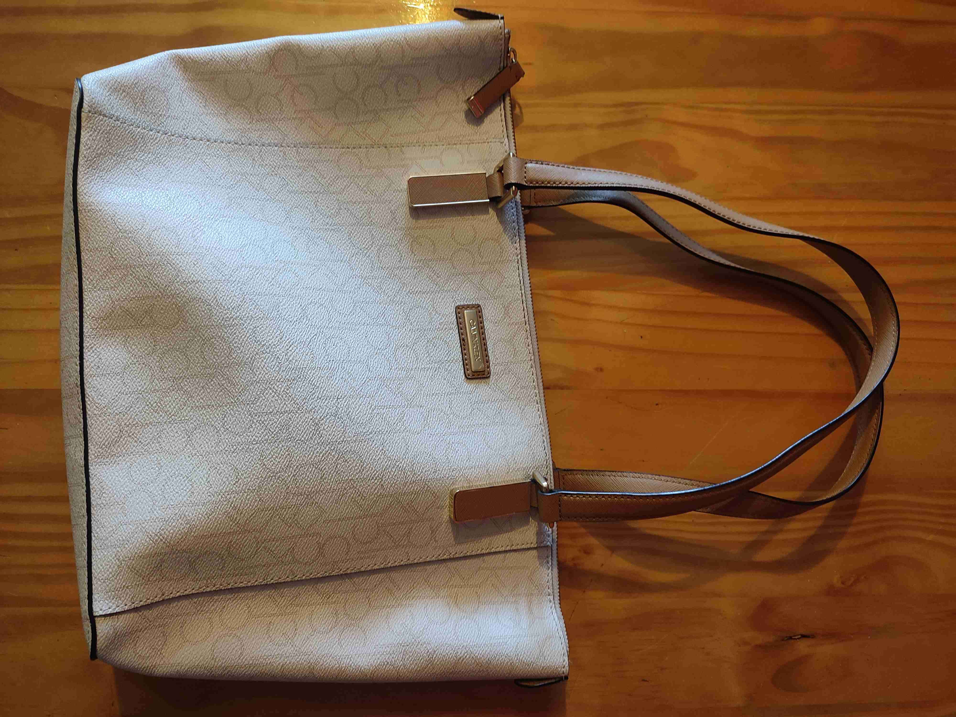 Cartera beige Calvin Klein - miniatura 2