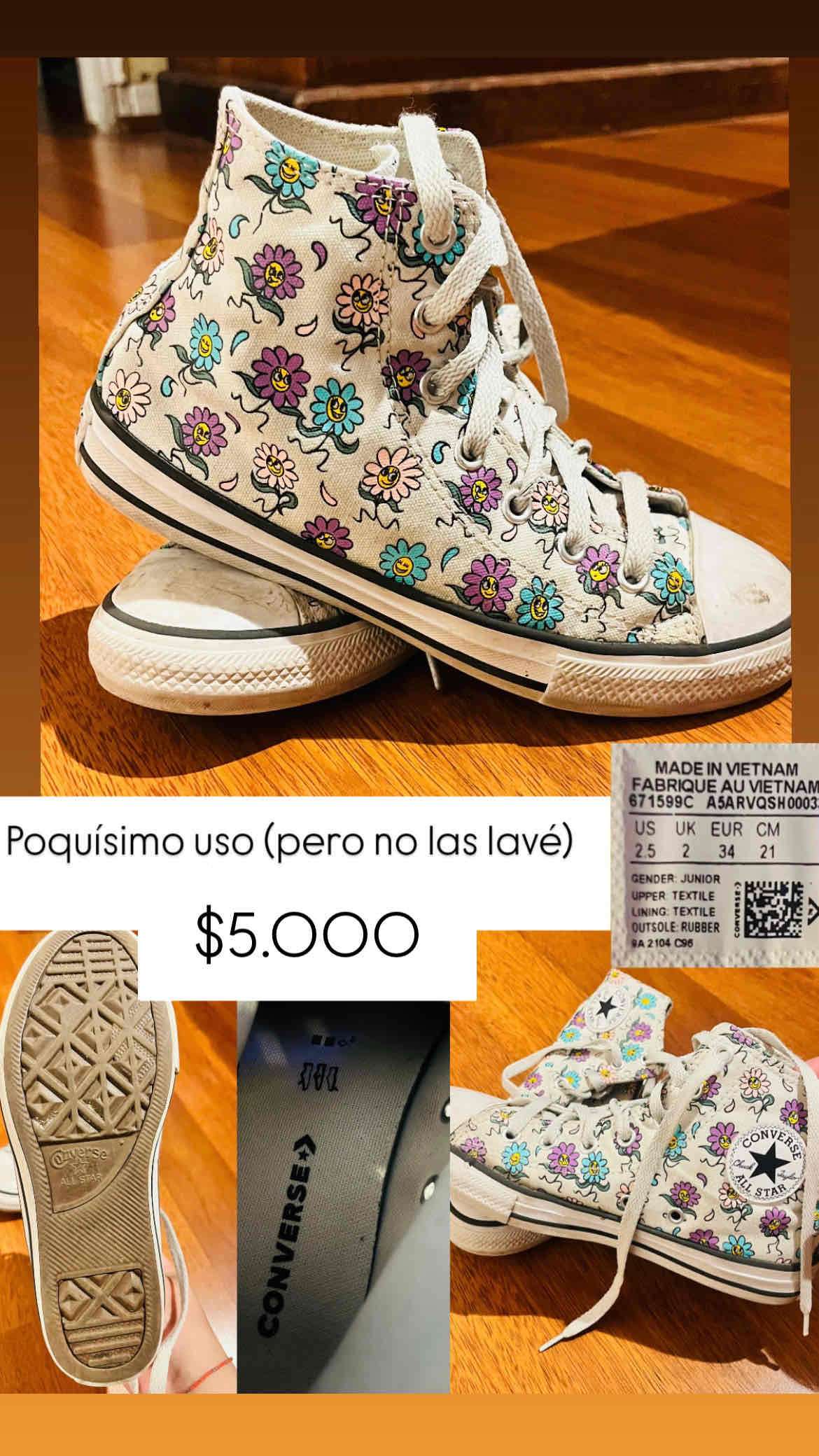 Zapatillas niña Converse florales 34 - miniatura 1