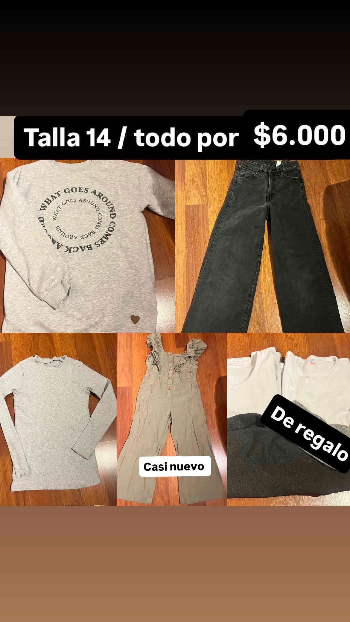 Ropa niña talla 14
