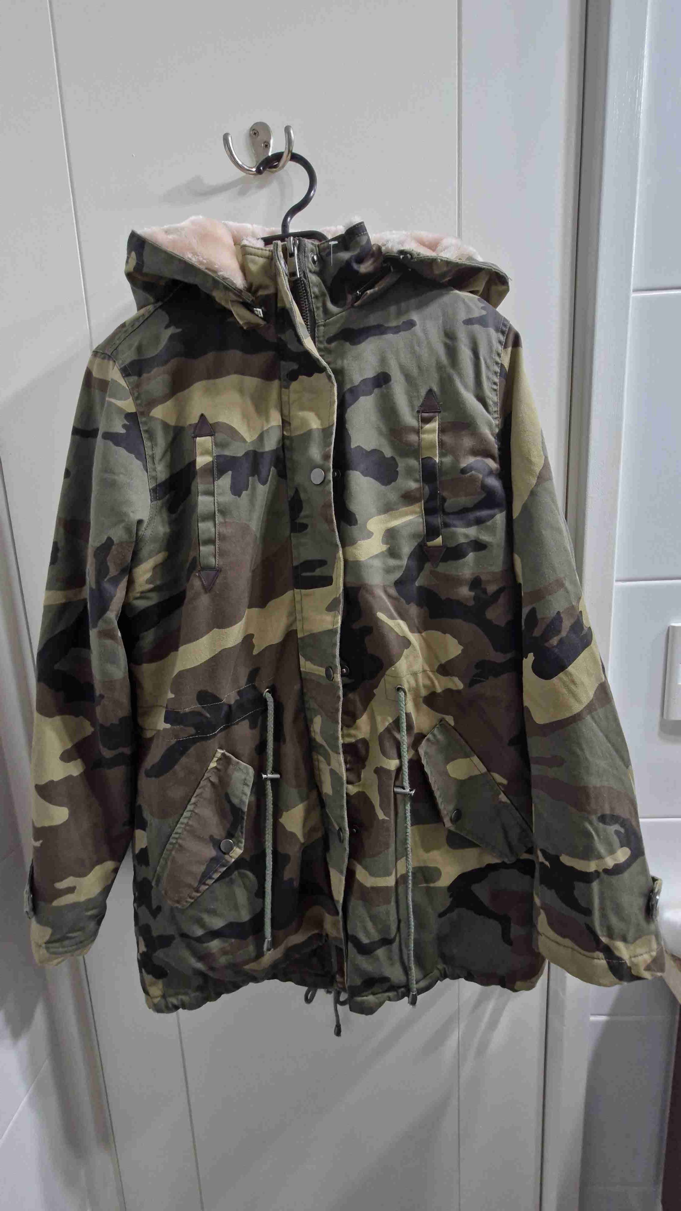Parka con capucha camuflaje - miniatura 1