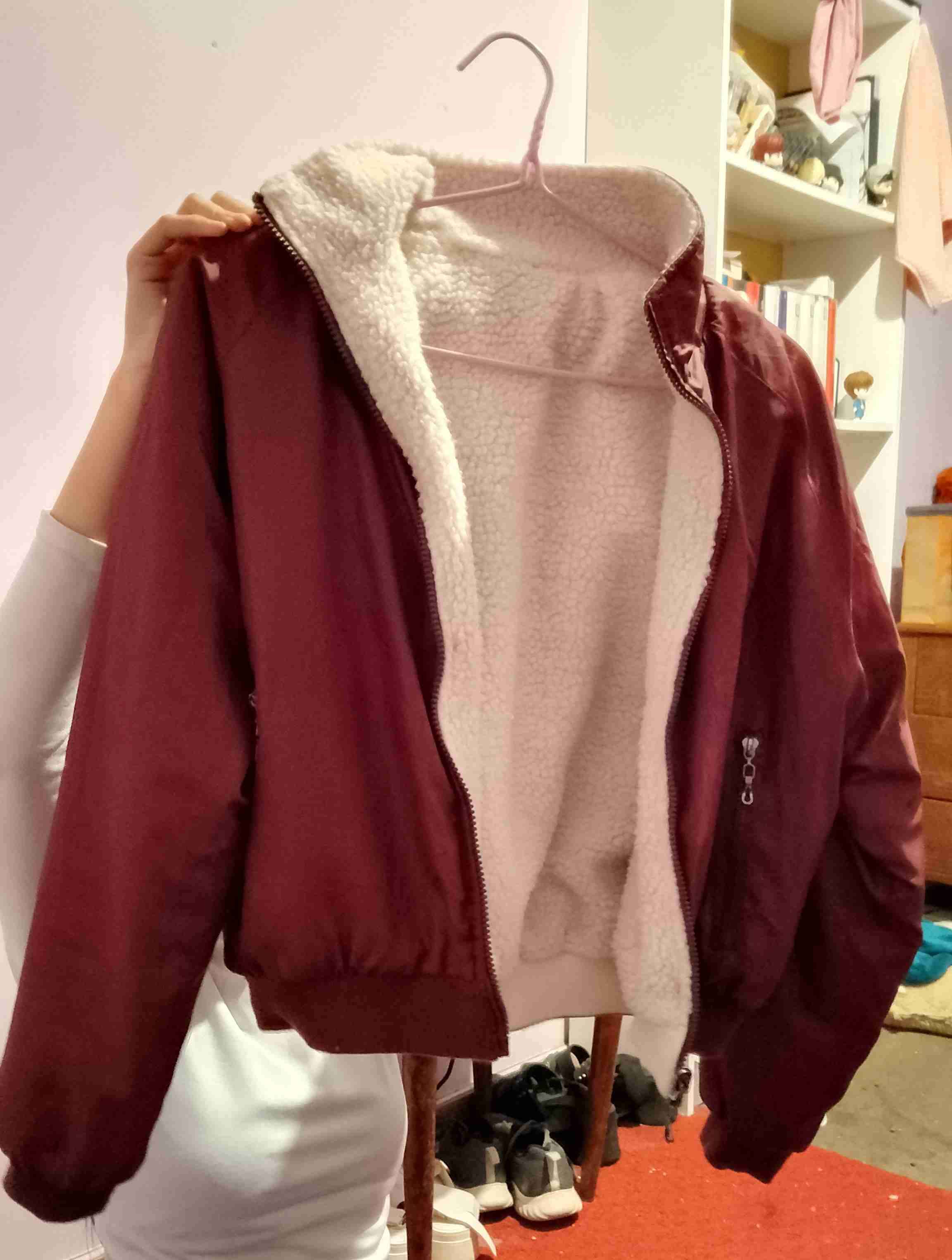 Chaqueta burdeos casual - miniatura 1