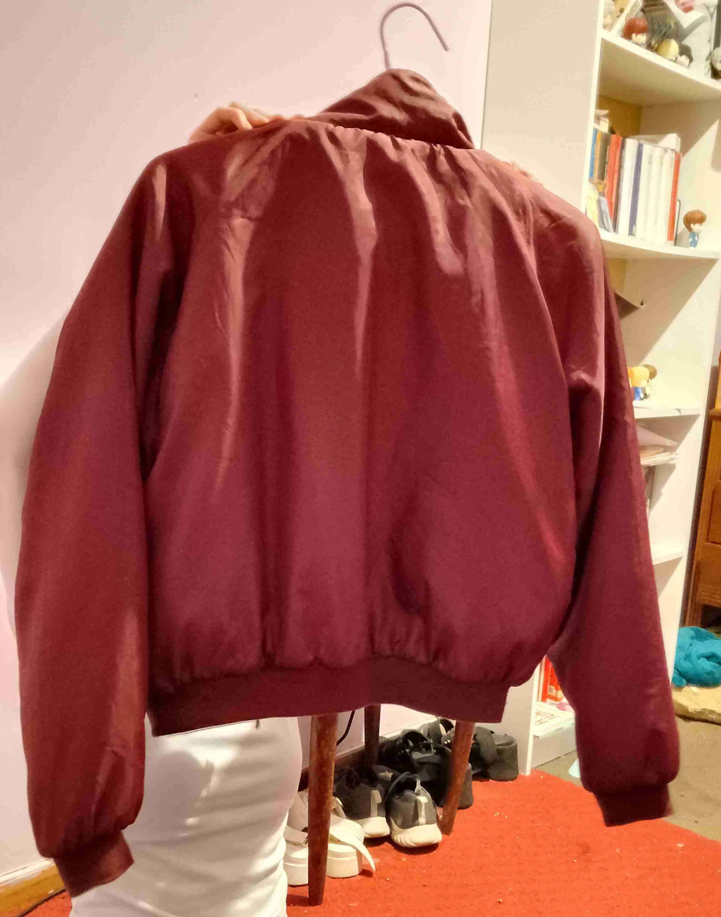 Chaqueta burdeos casual - miniatura 2