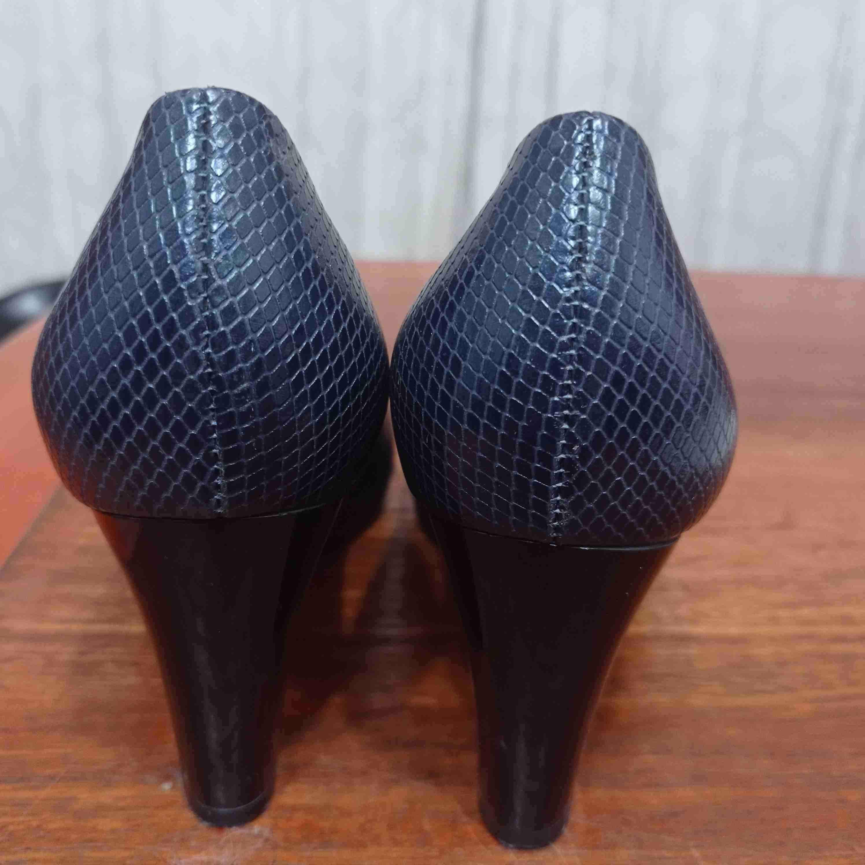 Zapatos de taco alto azul marca Gacel n°35 - miniatura 4