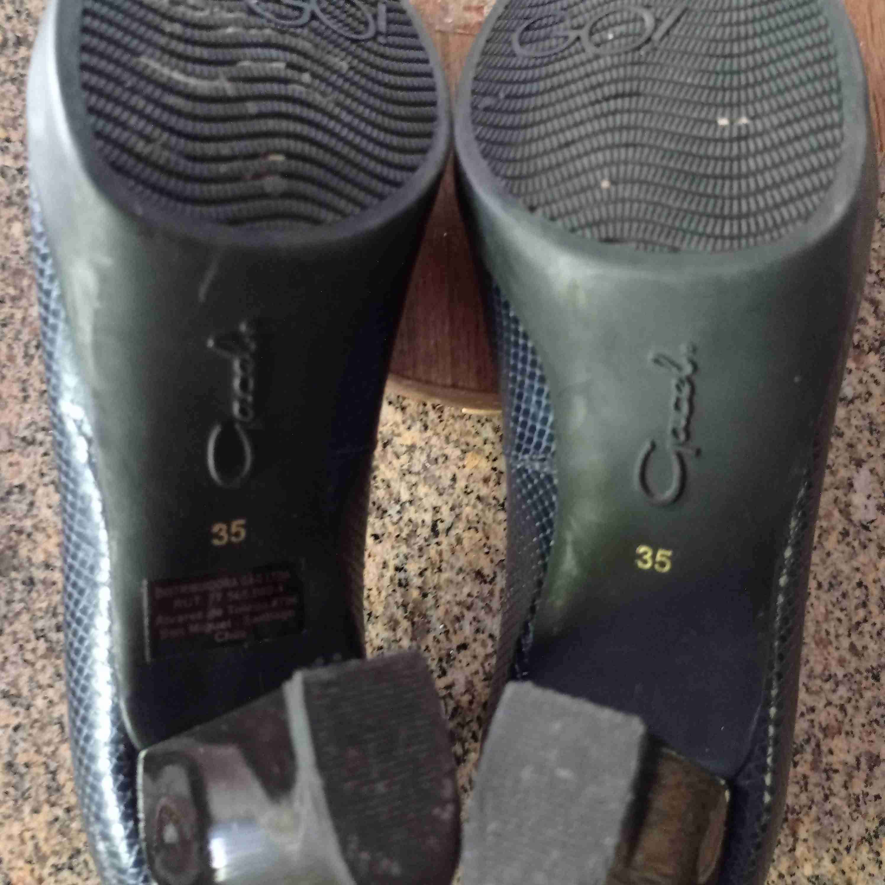 Zapatos de taco alto azul marca Gacel n°35 - miniatura 5