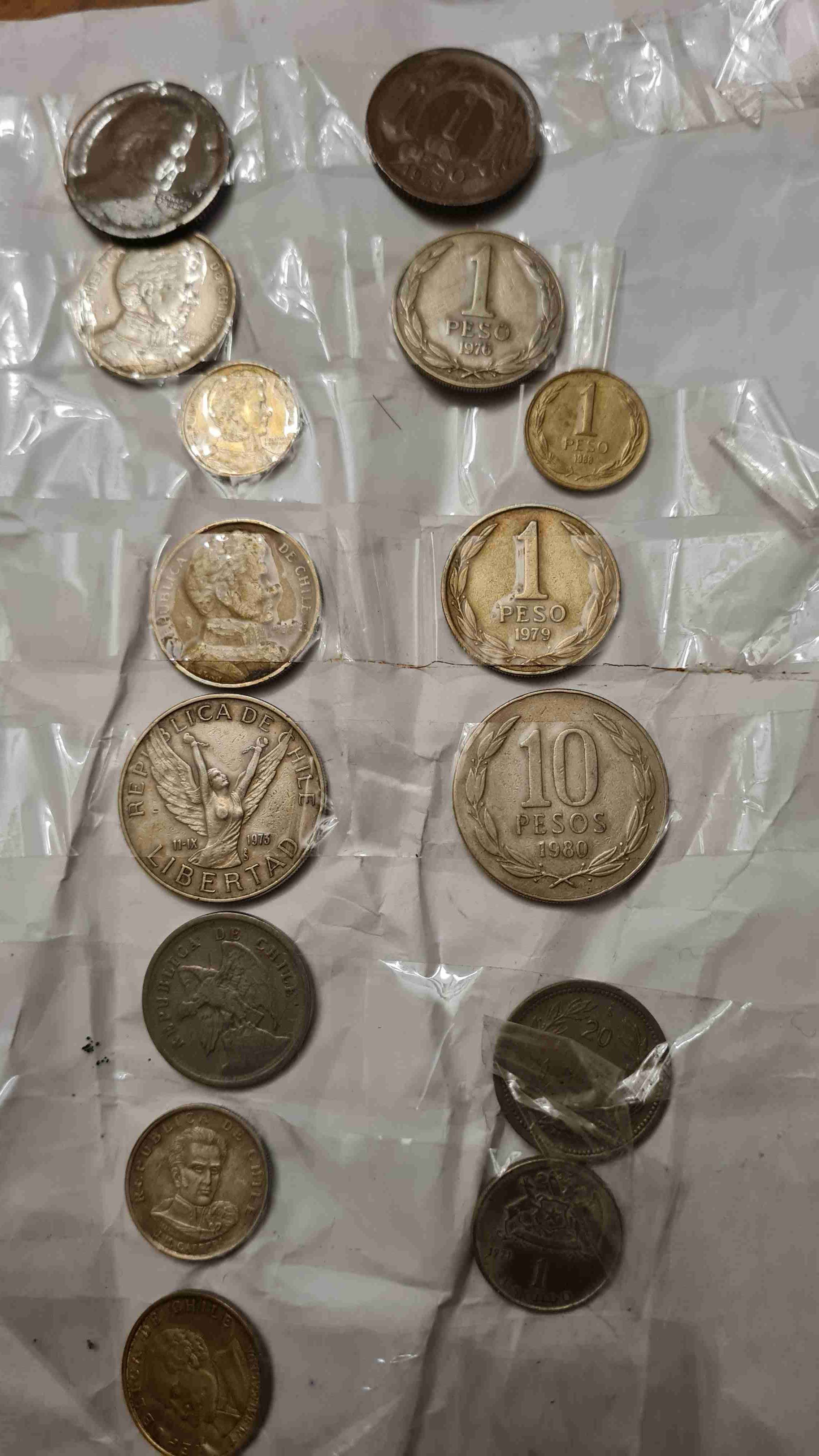 Colección de monedas antiguas Chilenas - miniatura 2