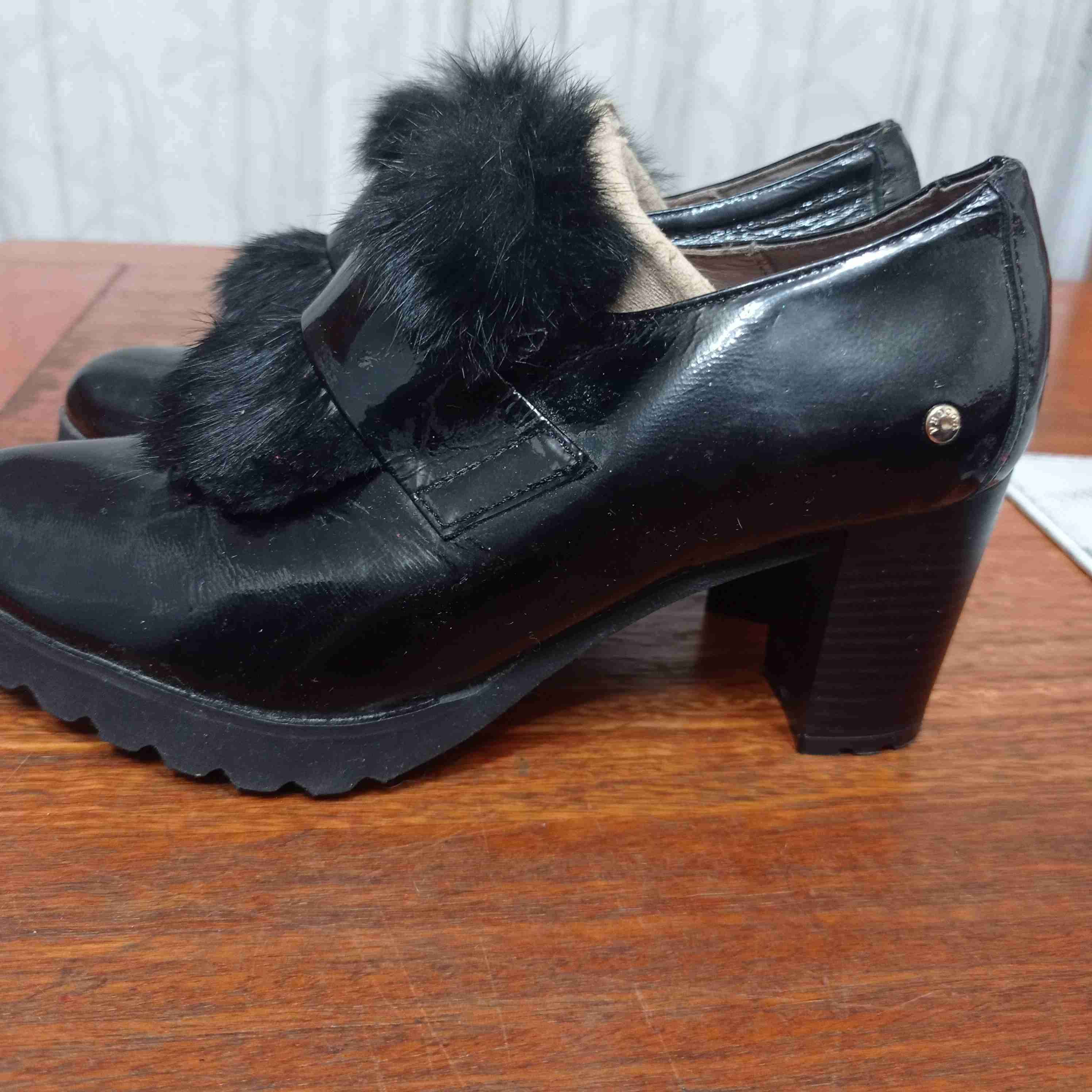 Zapatos negros españoles con peluche n°36 - miniatura 2