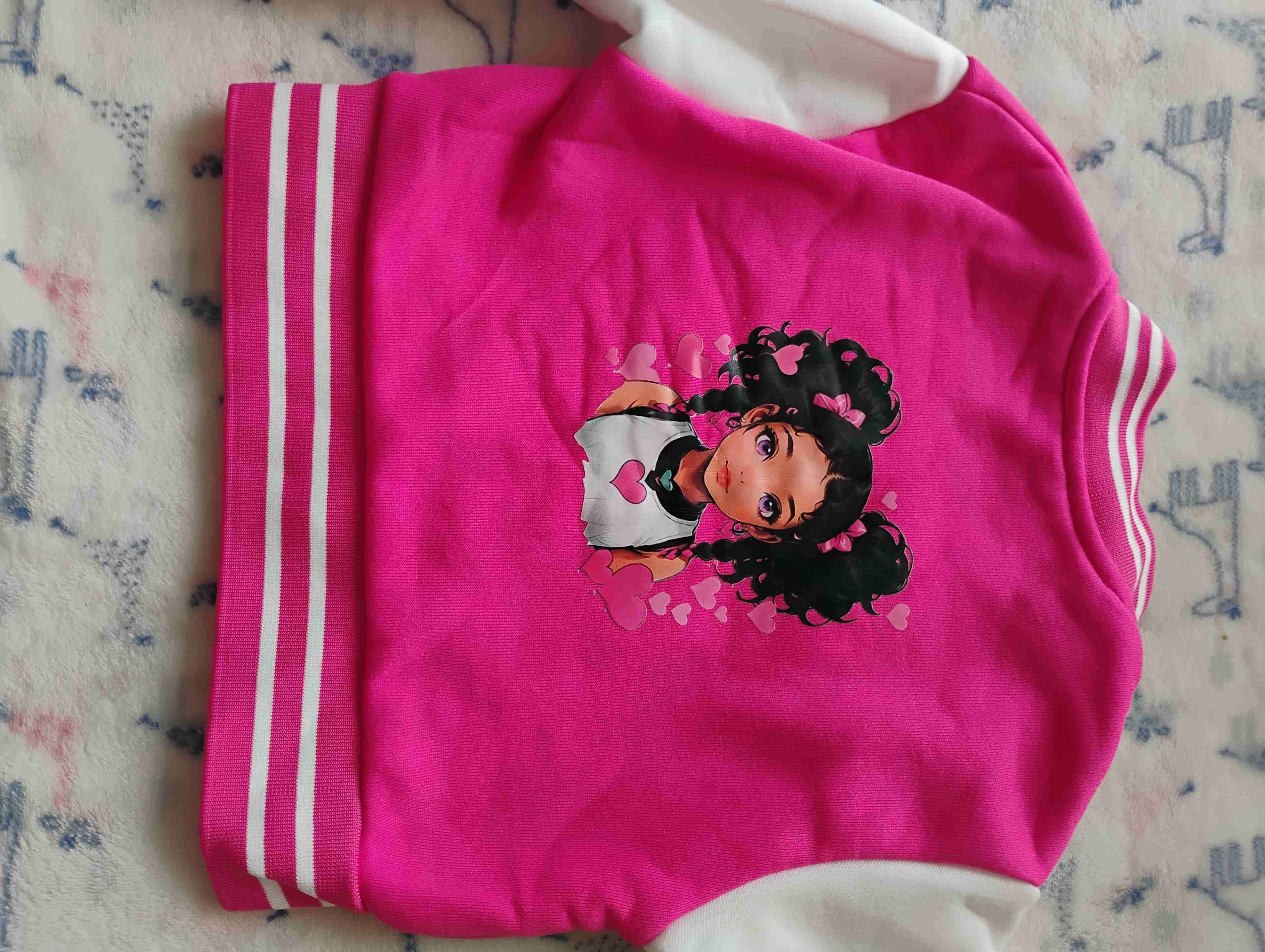 Chaqueta infantil rosa estampada - miniatura 1