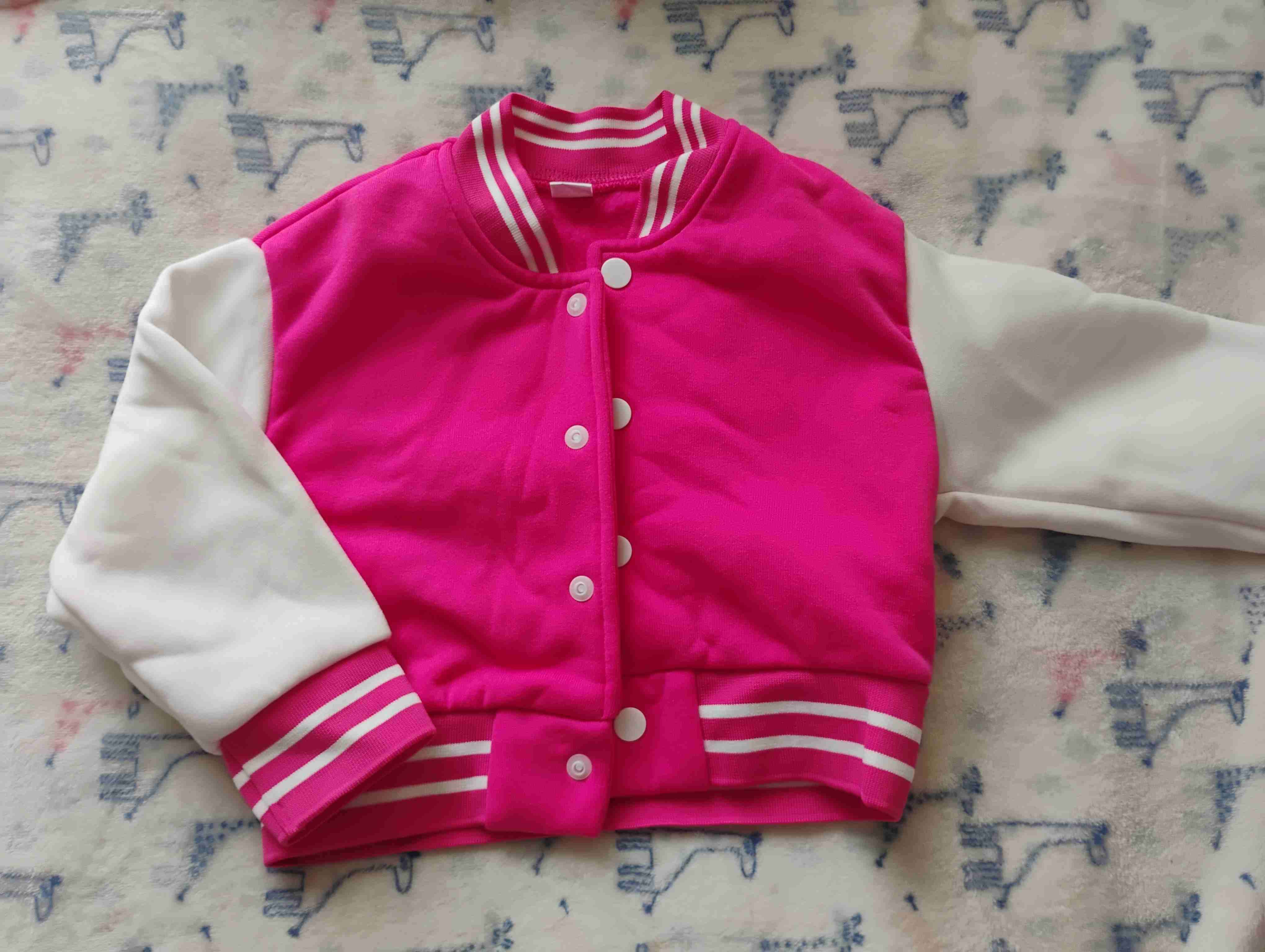 Chaqueta infantil rosa estampada - miniatura 2