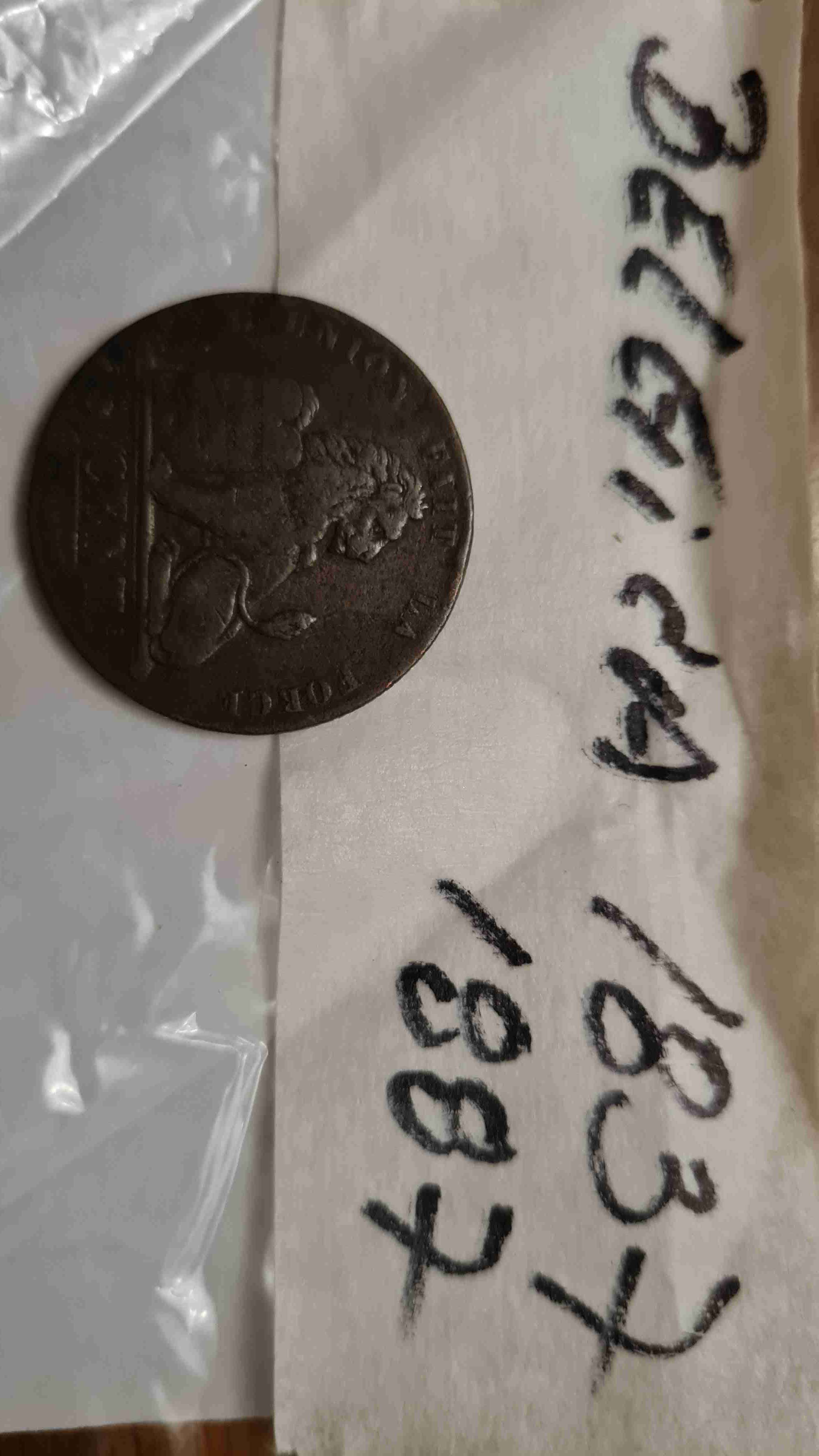 Moneda antigua Bélgica 1837 - miniatura 1