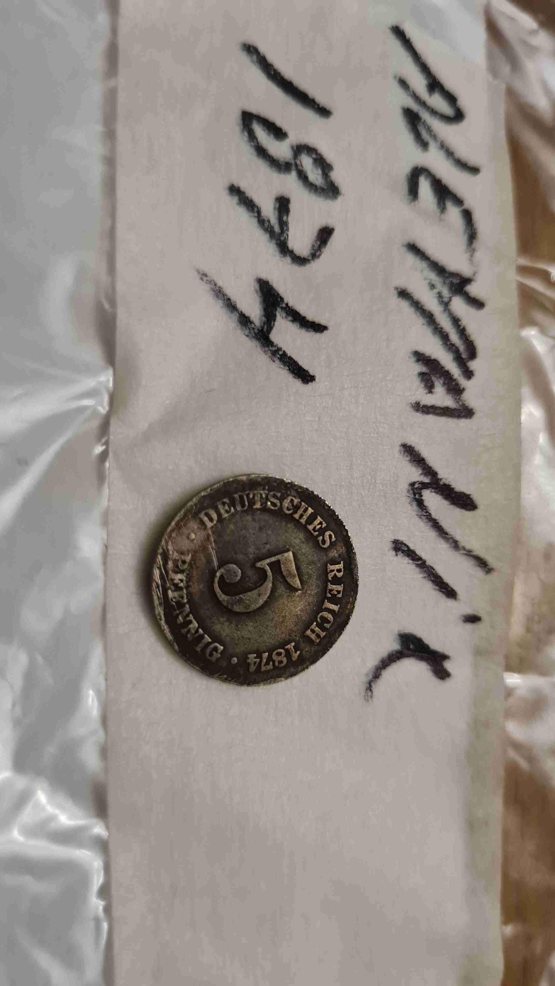 Moneda alemana antigua 1874 - miniatura 2