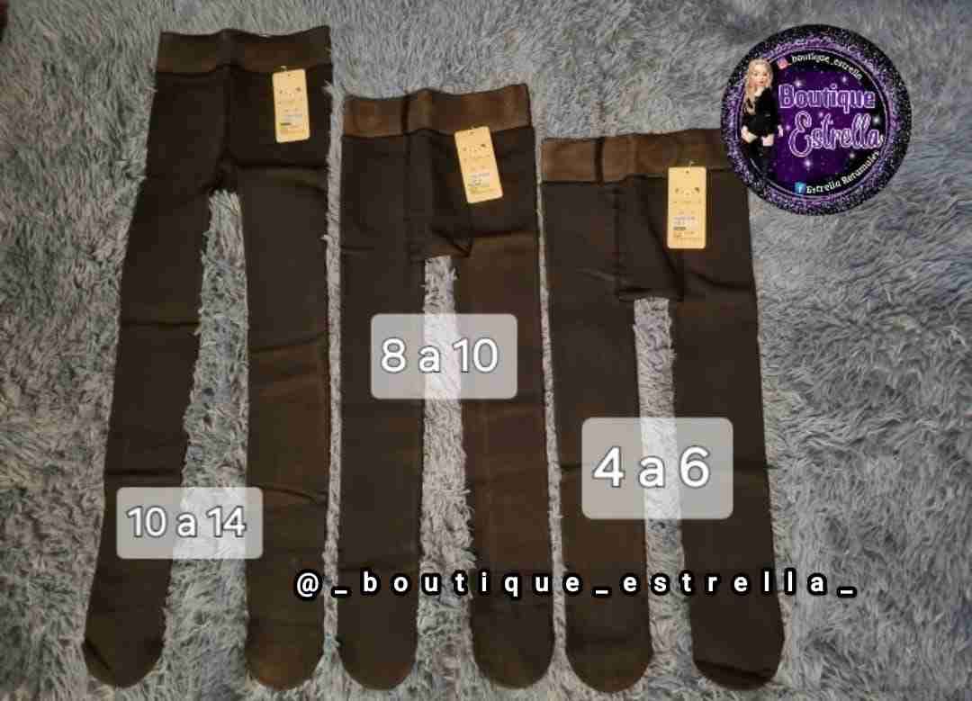 Pantys térmicas negras para niña - miniatura 4