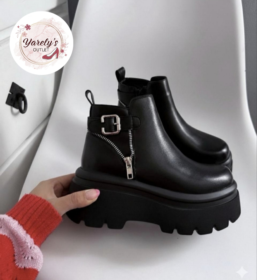 Botines negros con plataforma 💋 ÚLTIMAS UNIDADES ✅