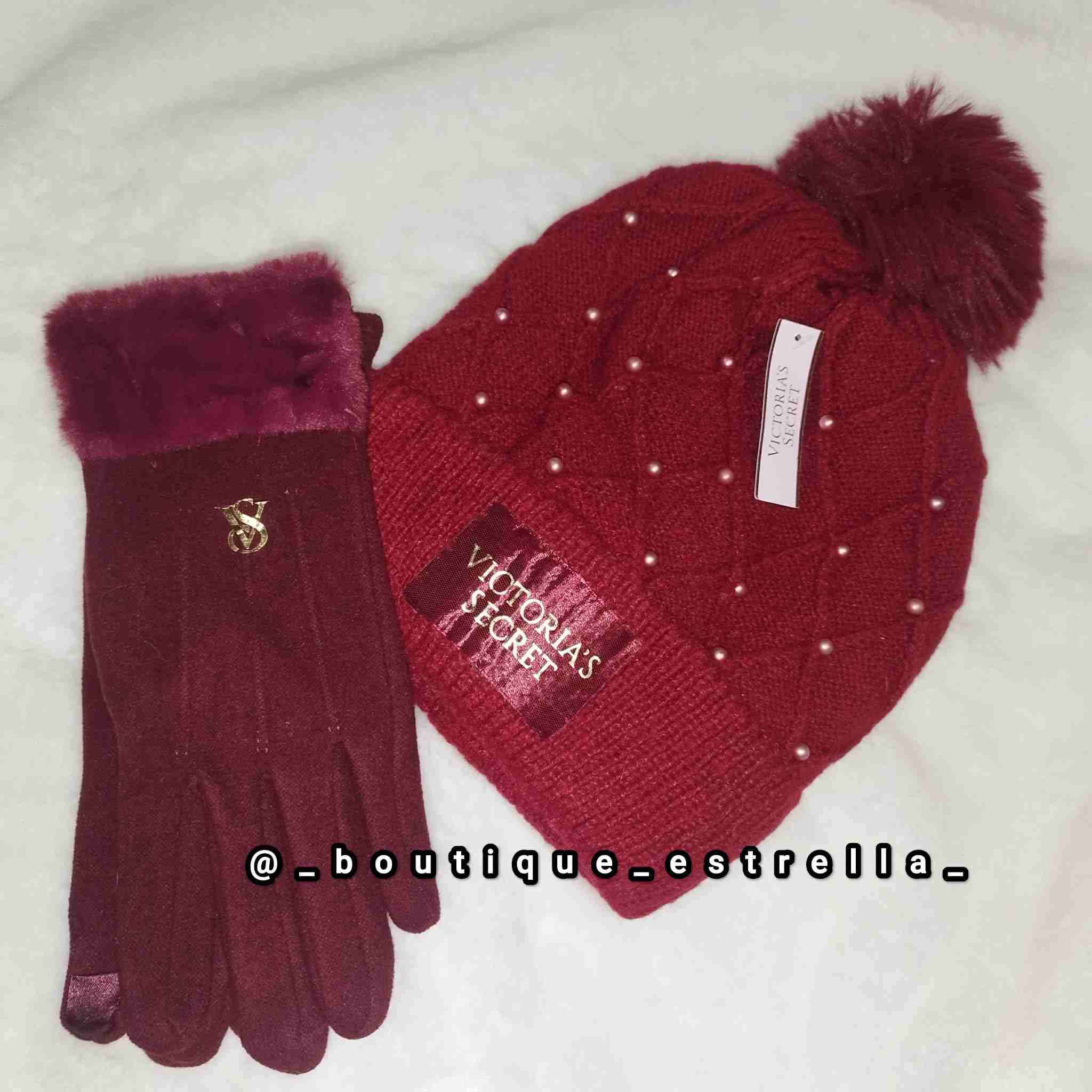 Set gorro y guantes Victoria's Secret