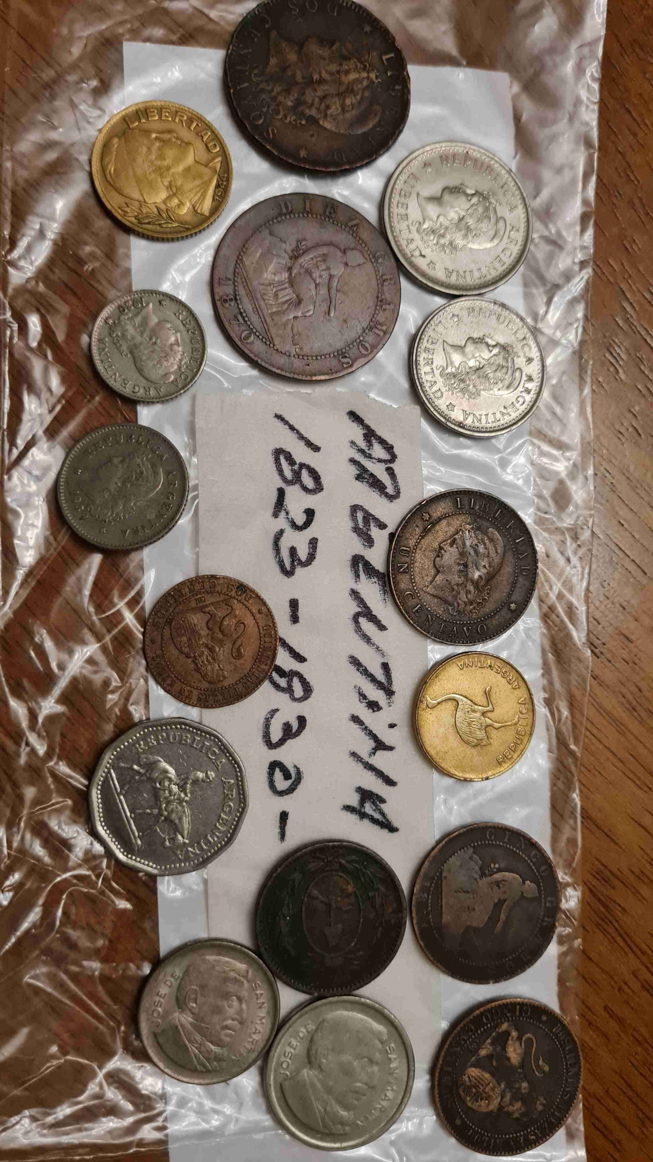 Monedas antiguas de Argentina
