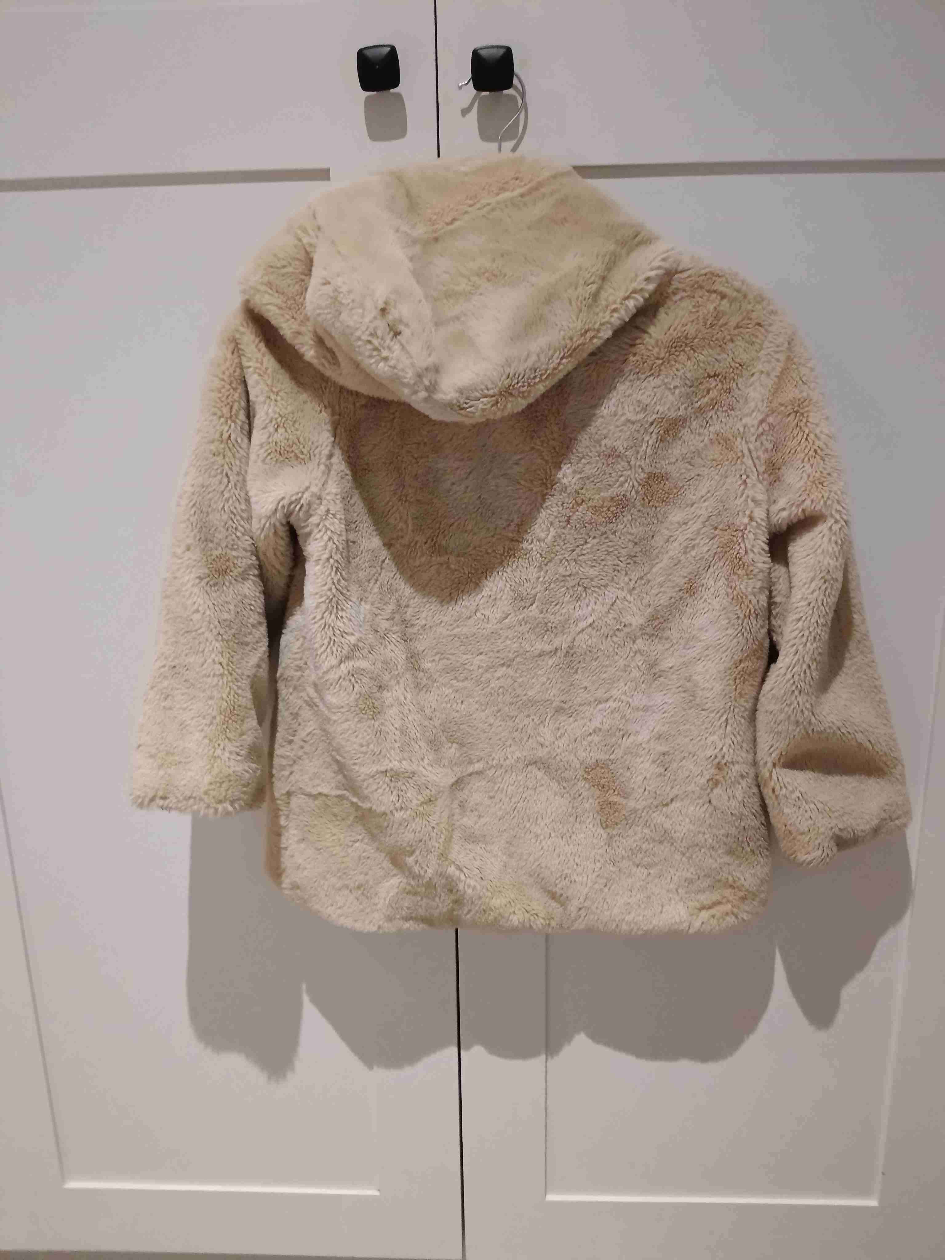 Chaqueta de peluche infantil beige - miniatura 2