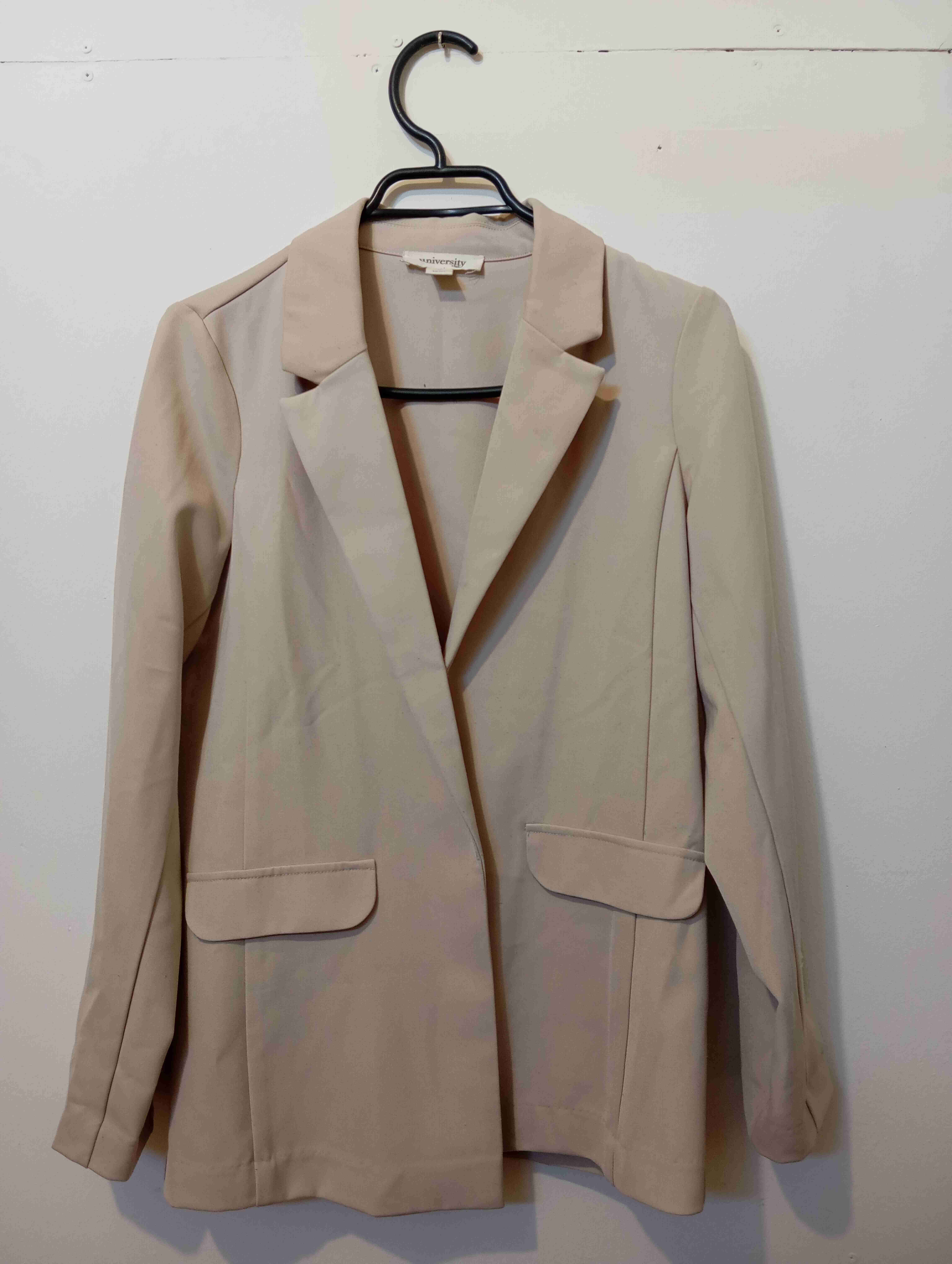 Blazer beige de mujer - miniatura 1