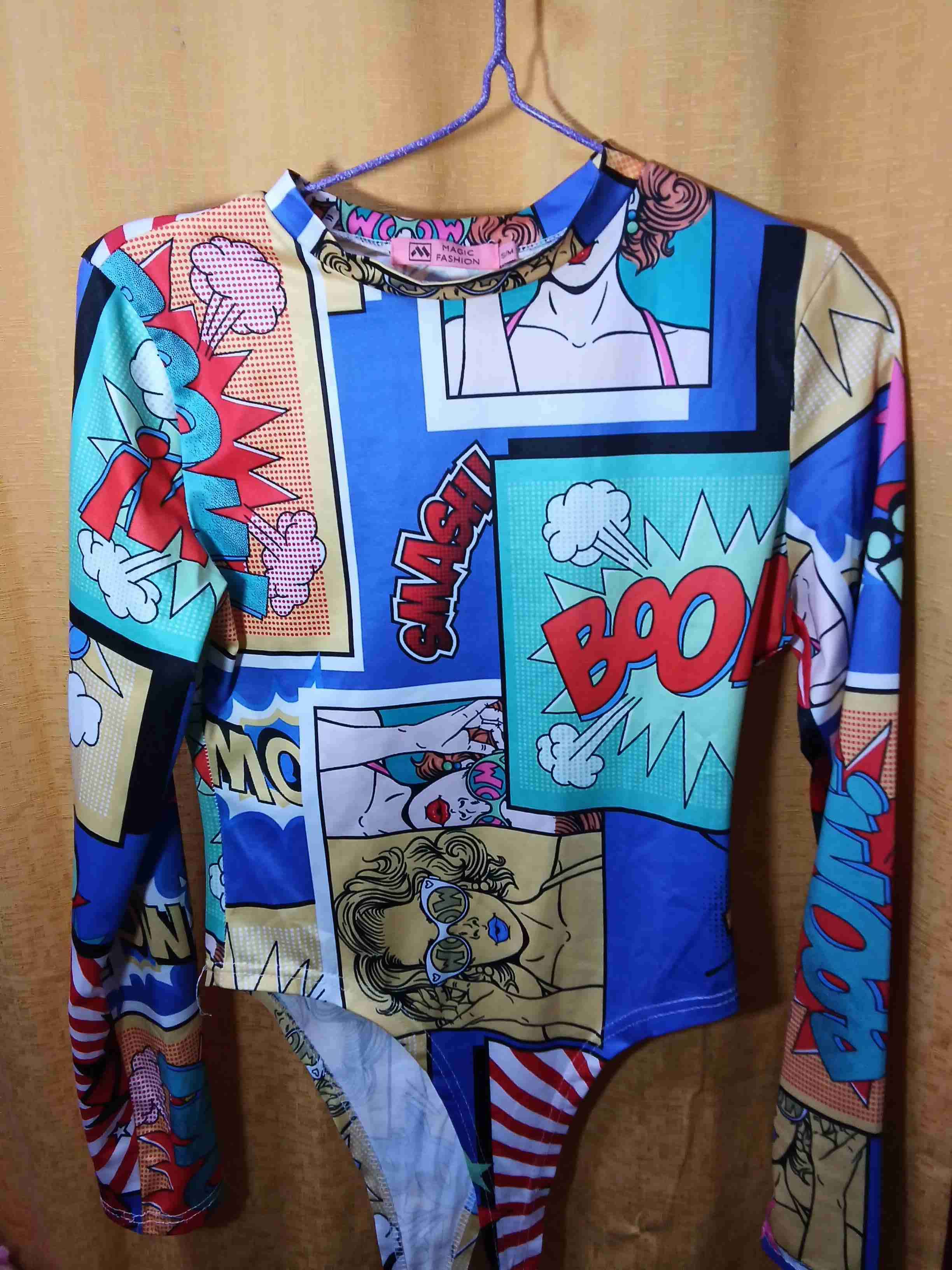 Body estampado cómic estilo pop art - miniatura 5