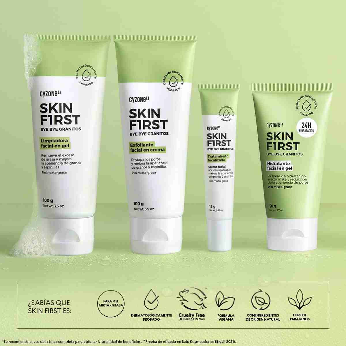 Exfoliante facial Skin First Cyzone - miniatura 6