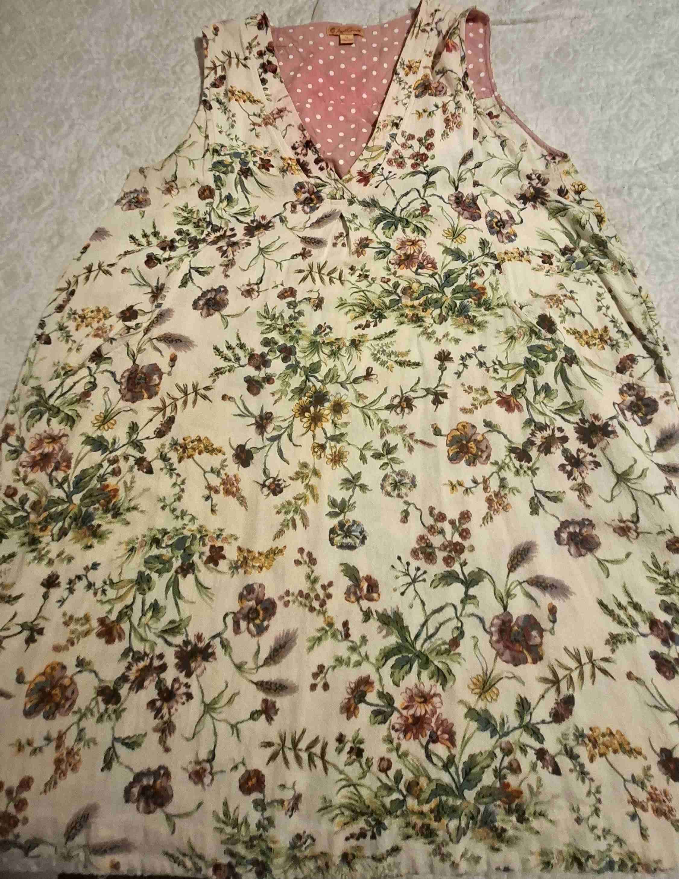 Vestido sin mangas Floreado - miniatura 1