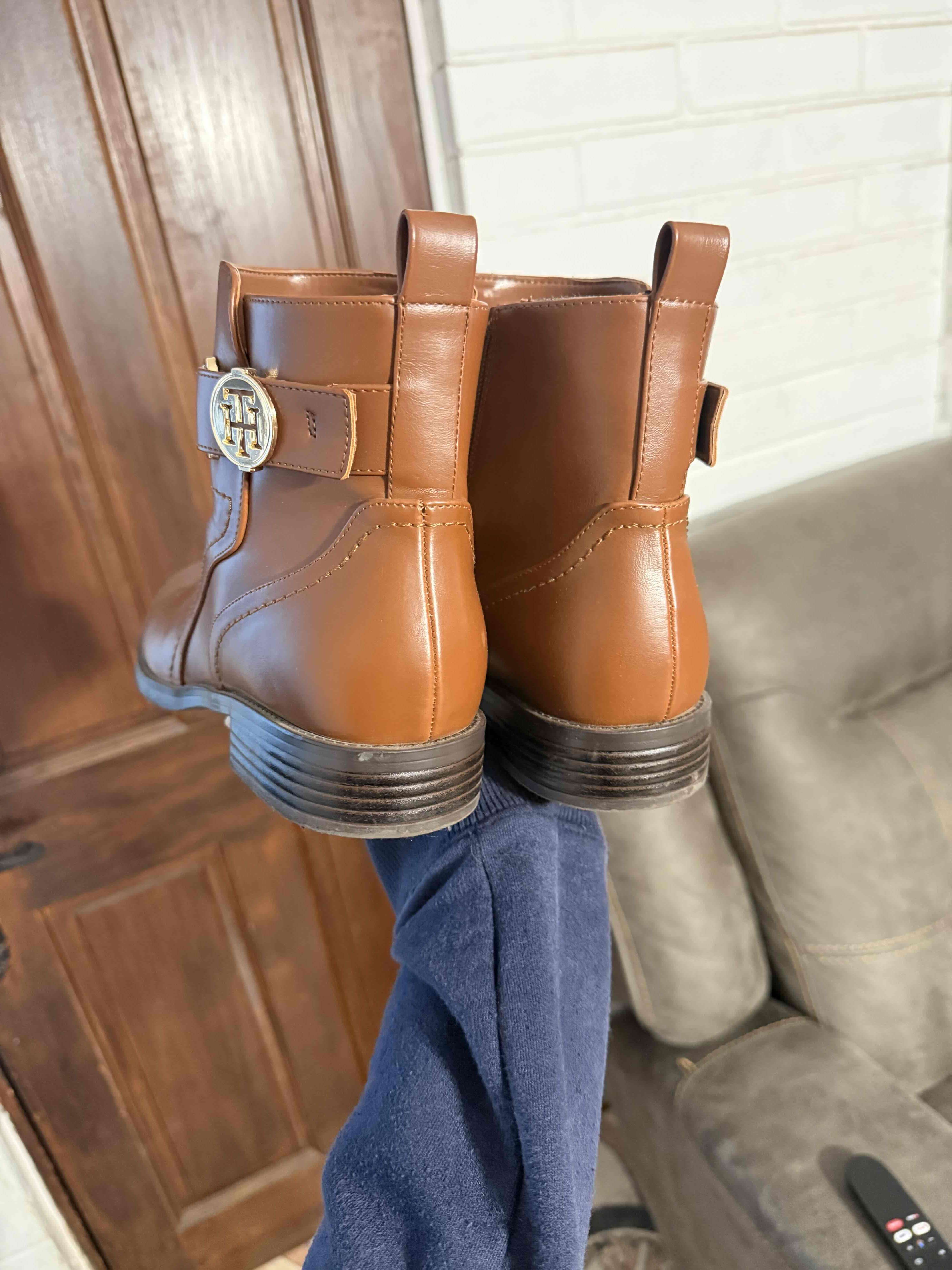 Botines cuero café Tommy Hilfiger 39 - miniatura 2