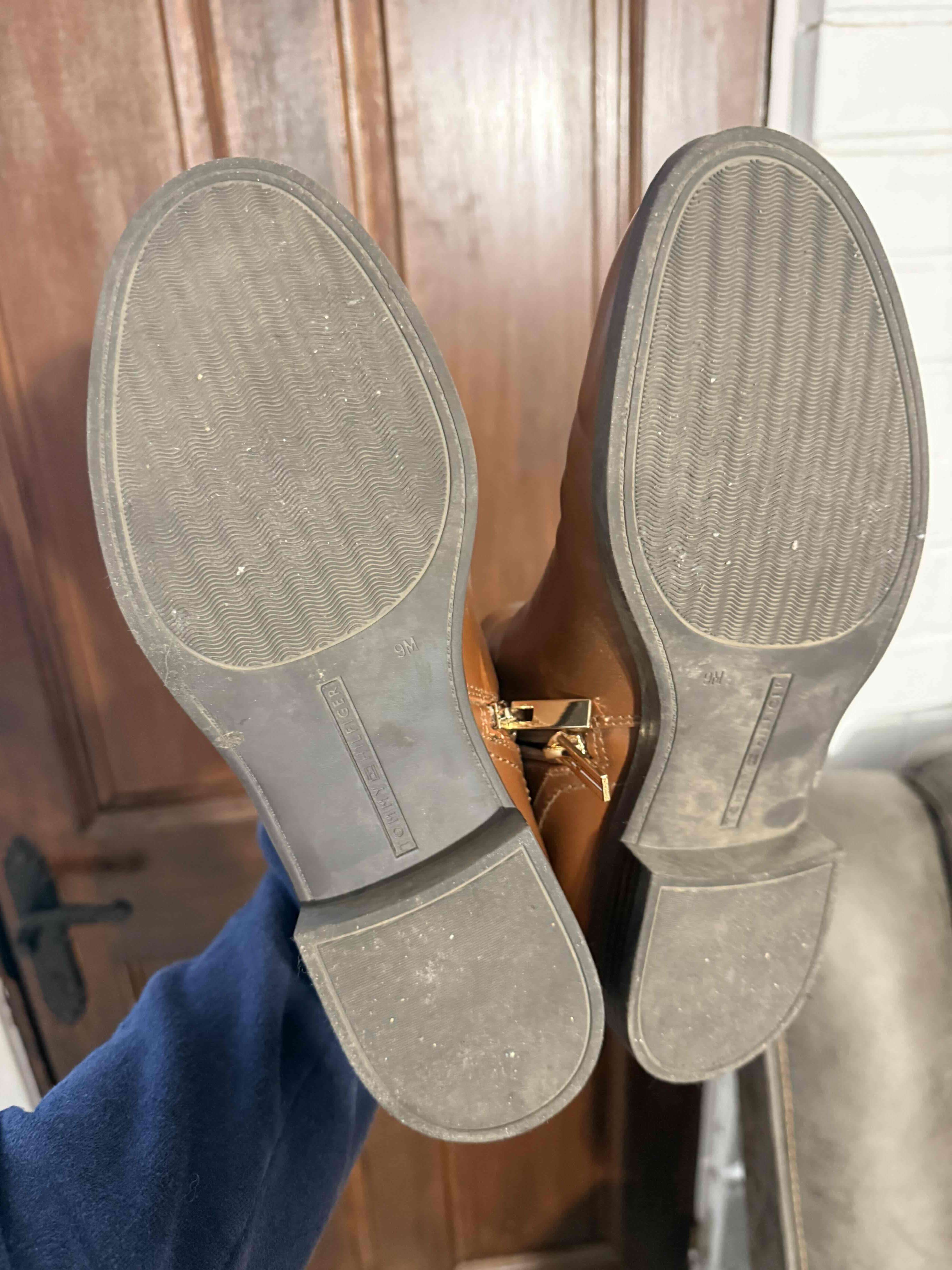 Botines cuero café Tommy Hilfiger 39 - miniatura 4