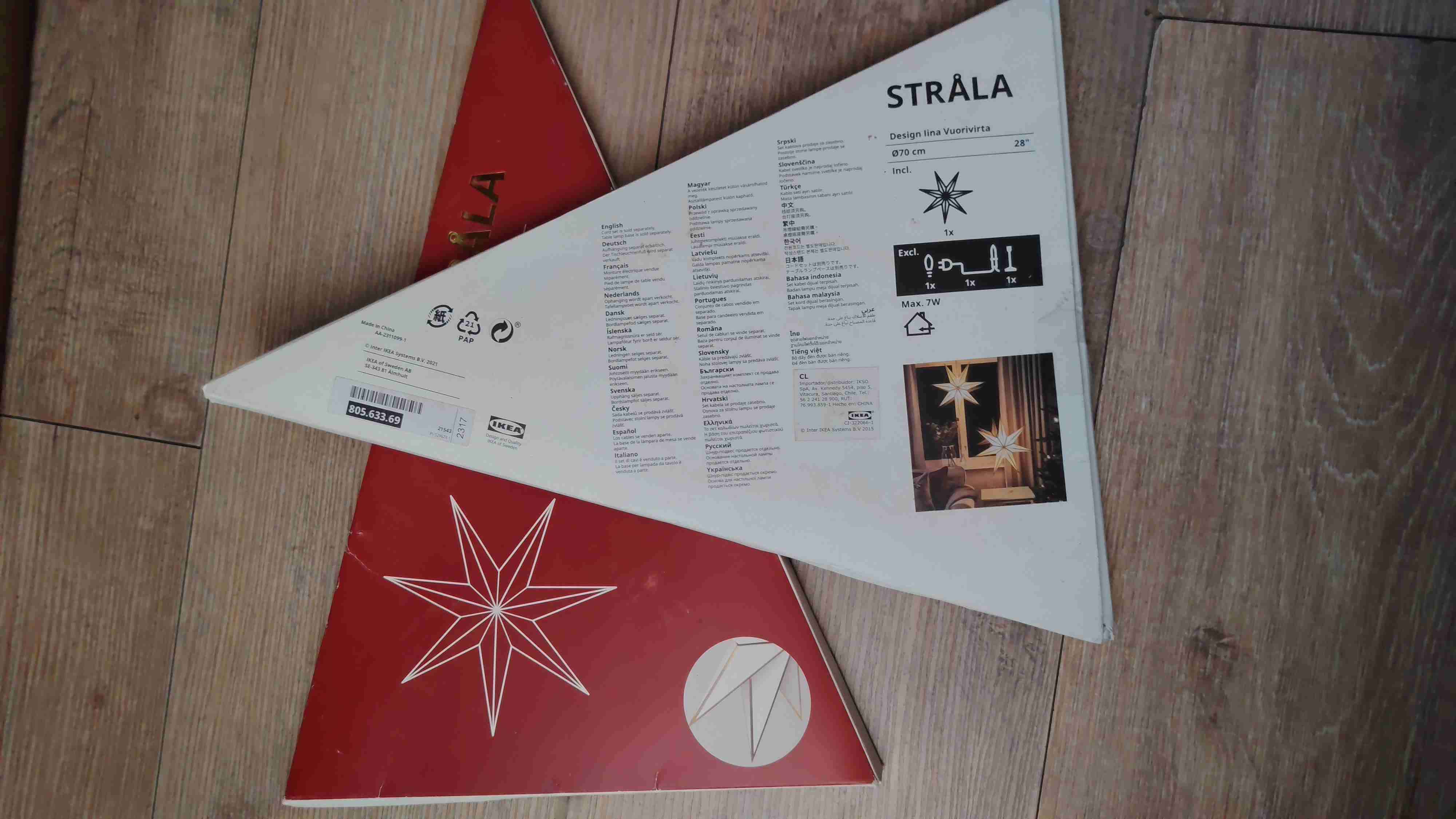 Luz decorativa STRÅLA IKEA