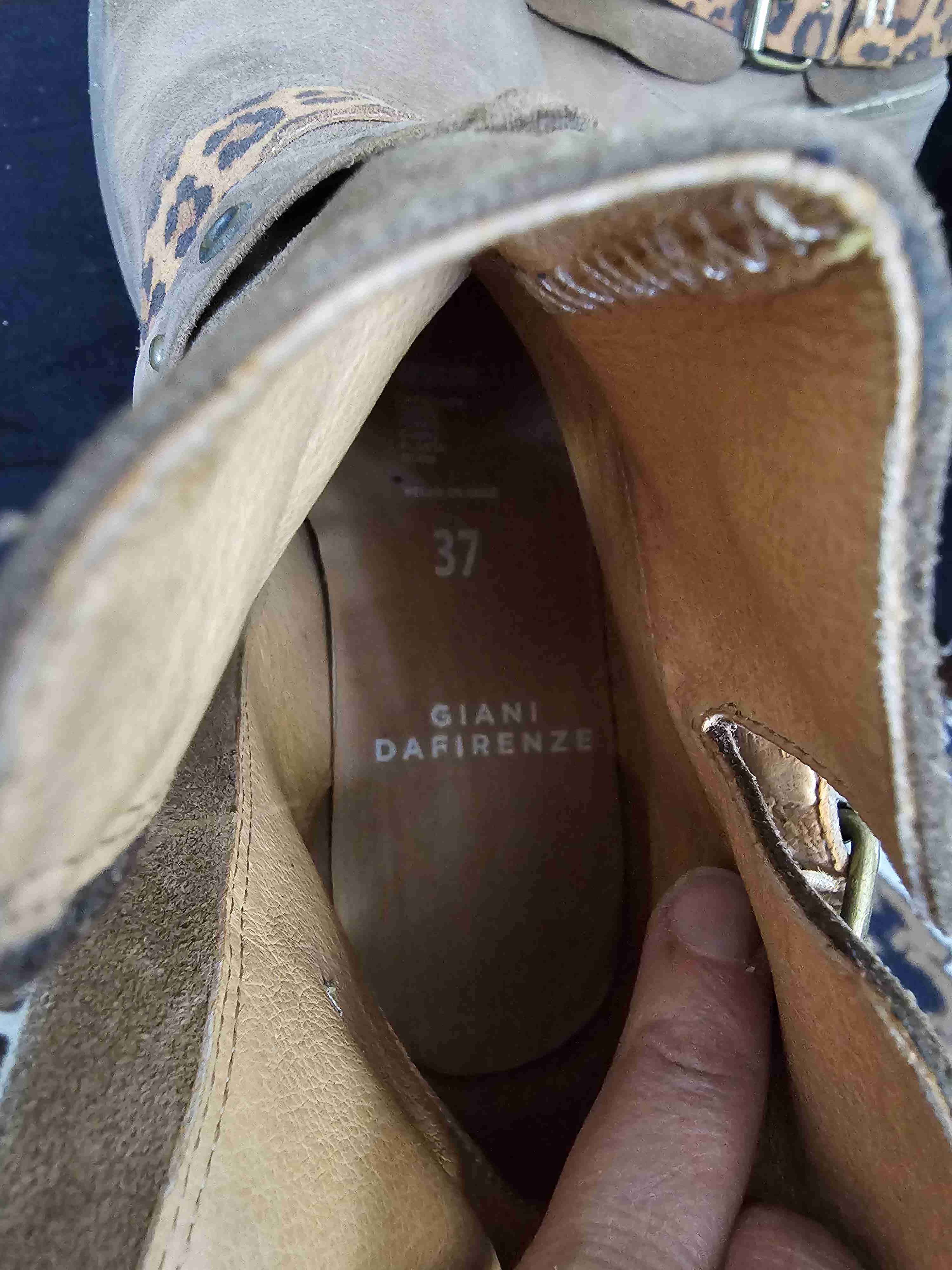 Botines marrones con diseño animal print - miniatura 4