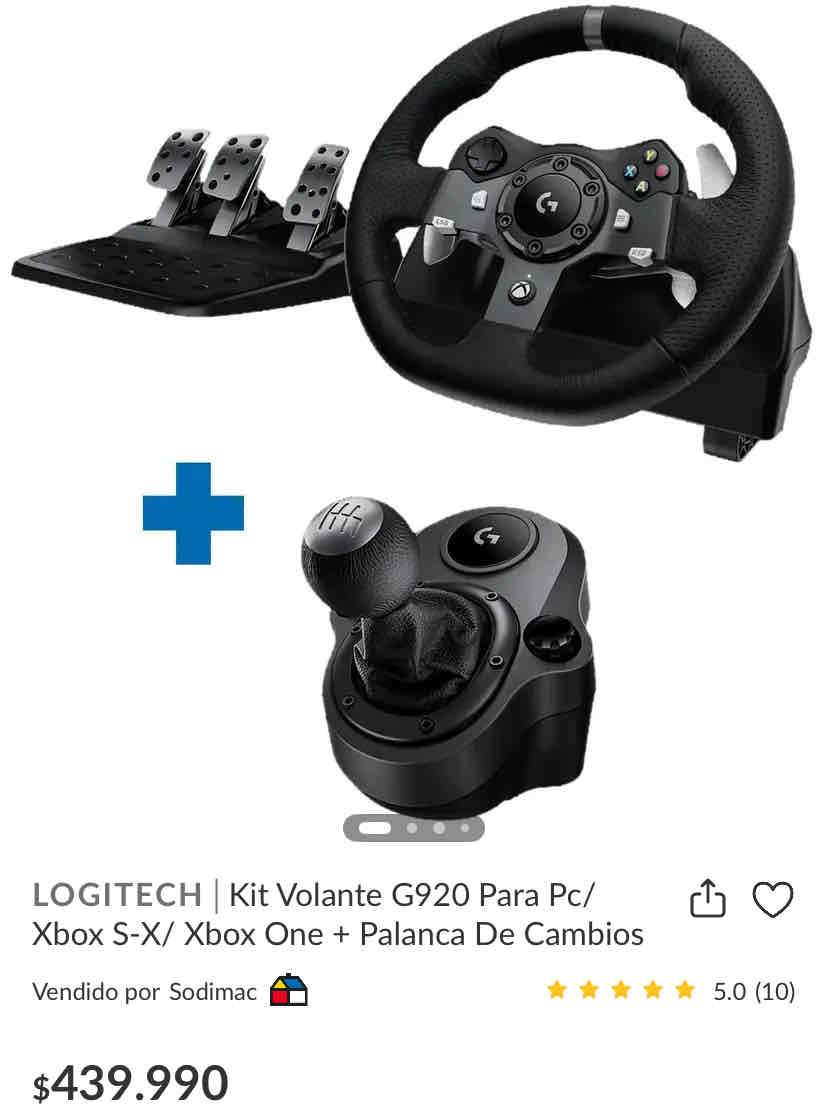 Kit volante Logitech G920 con palanca