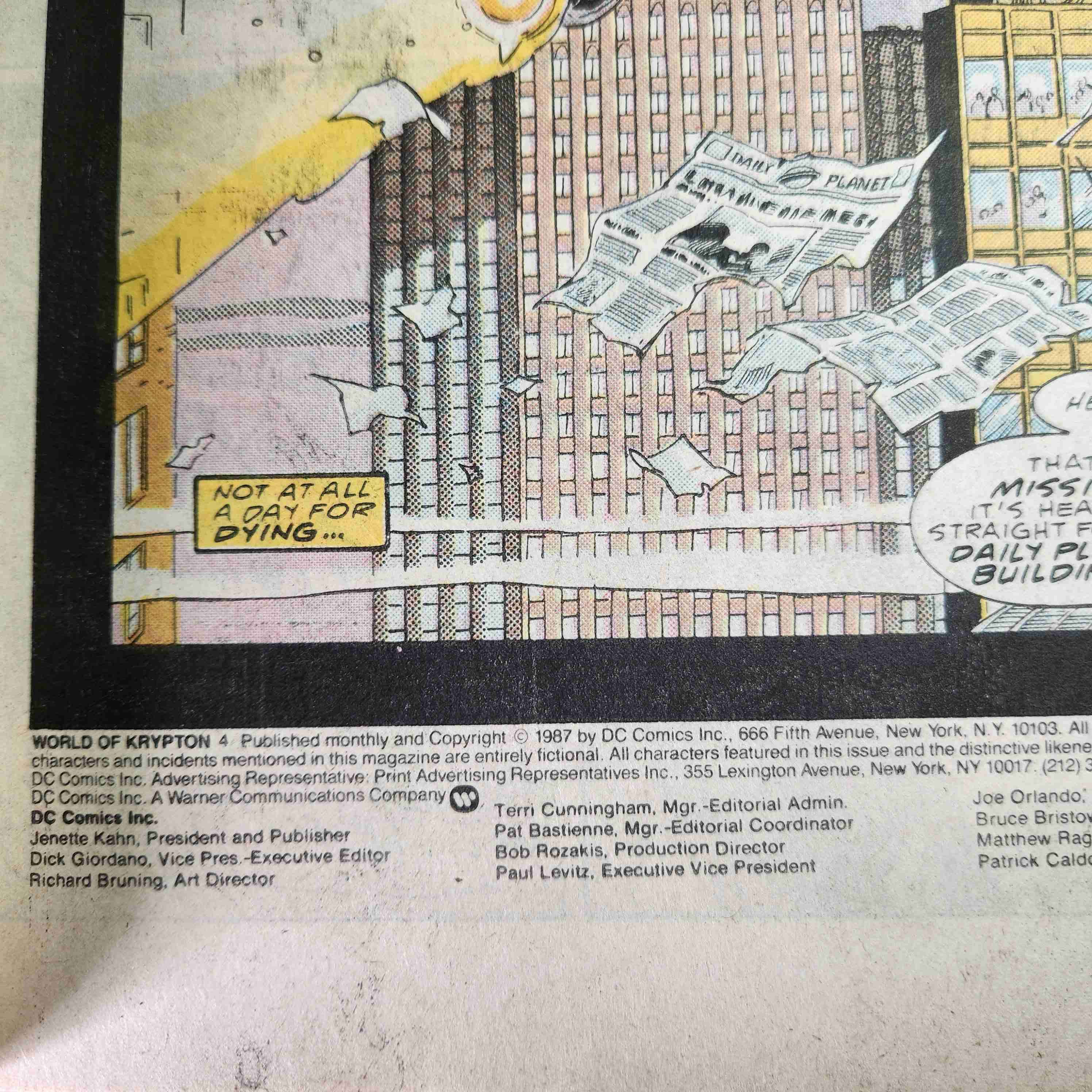 DC COMICS SUPERMAN KRIPTON 1987 🇺🇸 - miniatura 4