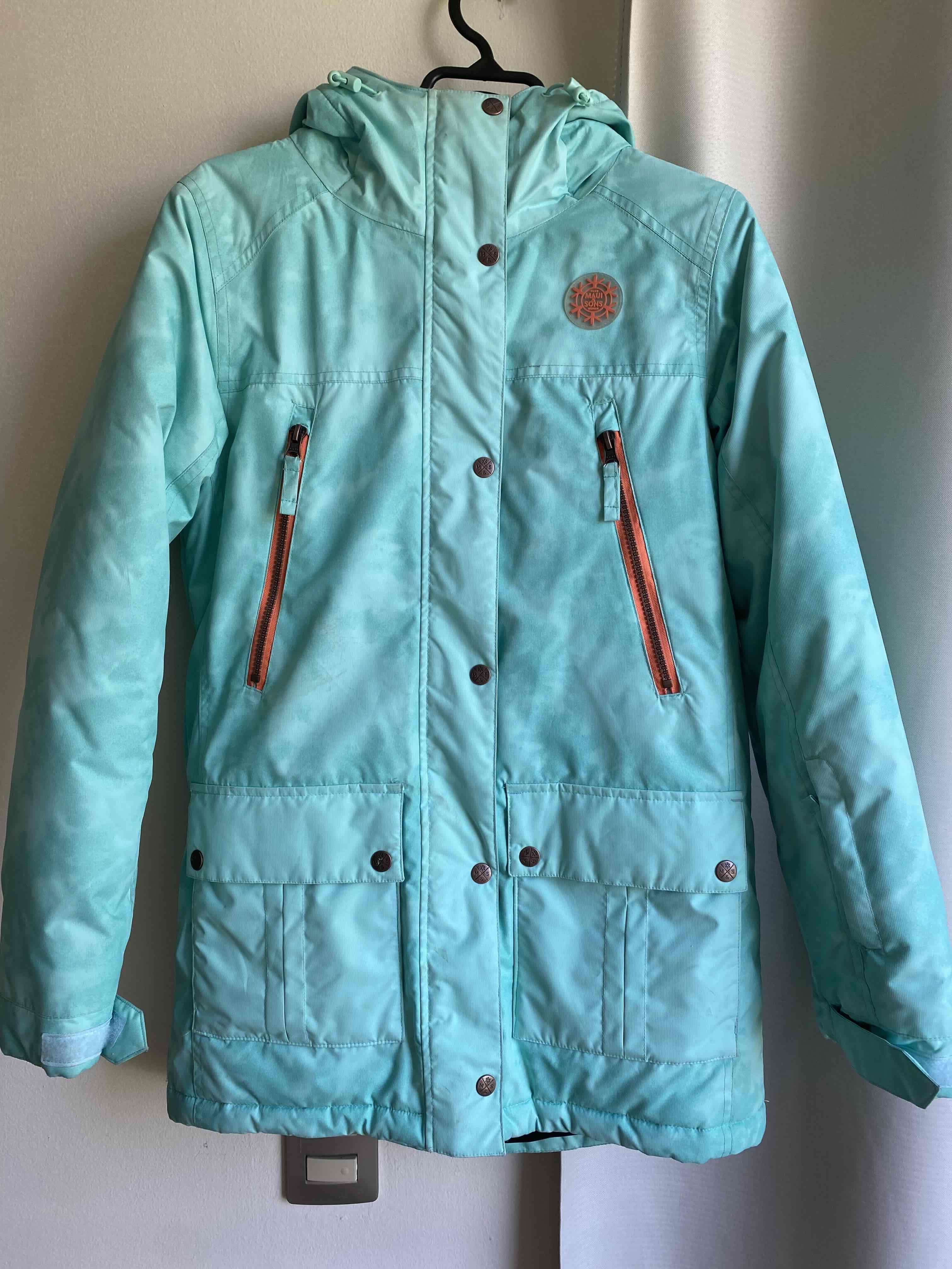 Chaqueta verde agua con capucha - miniatura 2